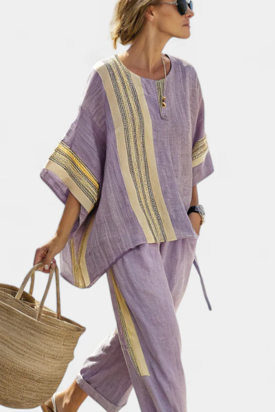 Ada | stylowy top damski oversize w kolorze lawendowym - Image 3
