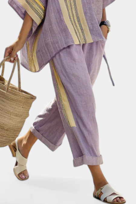 Ada | stylowy top damski oversize w kolorze lawendowym - Image 4
