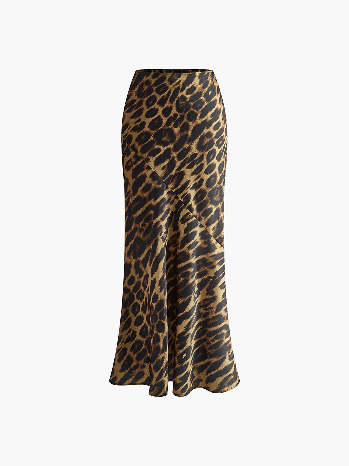 Aisha | Spódnica maxi w panterkę, dopasowany fason - Image 5