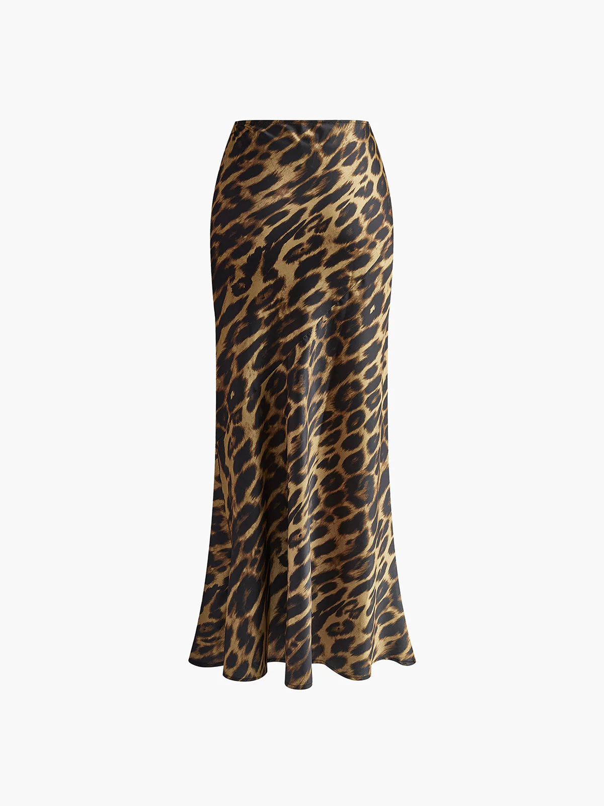 Aisha | Spódnica maxi w panterkę, dopasowany fason - Image 6