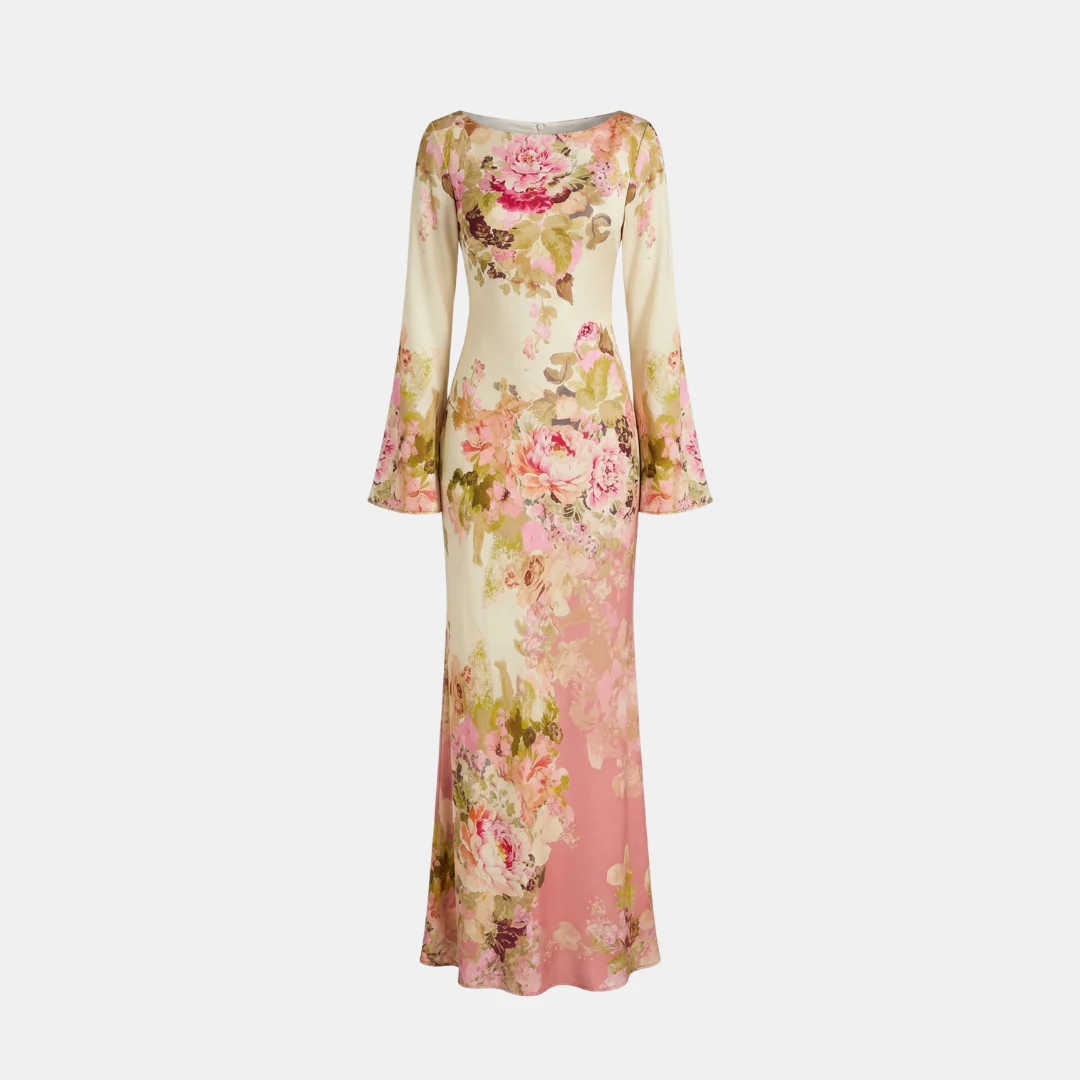 Amy | Sukienka damska maxi imprezowa z długim rękawem, elegancka i dopasowana - Image 6