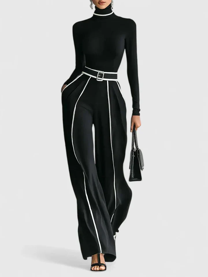 Angel | Damski elegancki komplet dwuczęściowy klasyczny styl - Image 3
