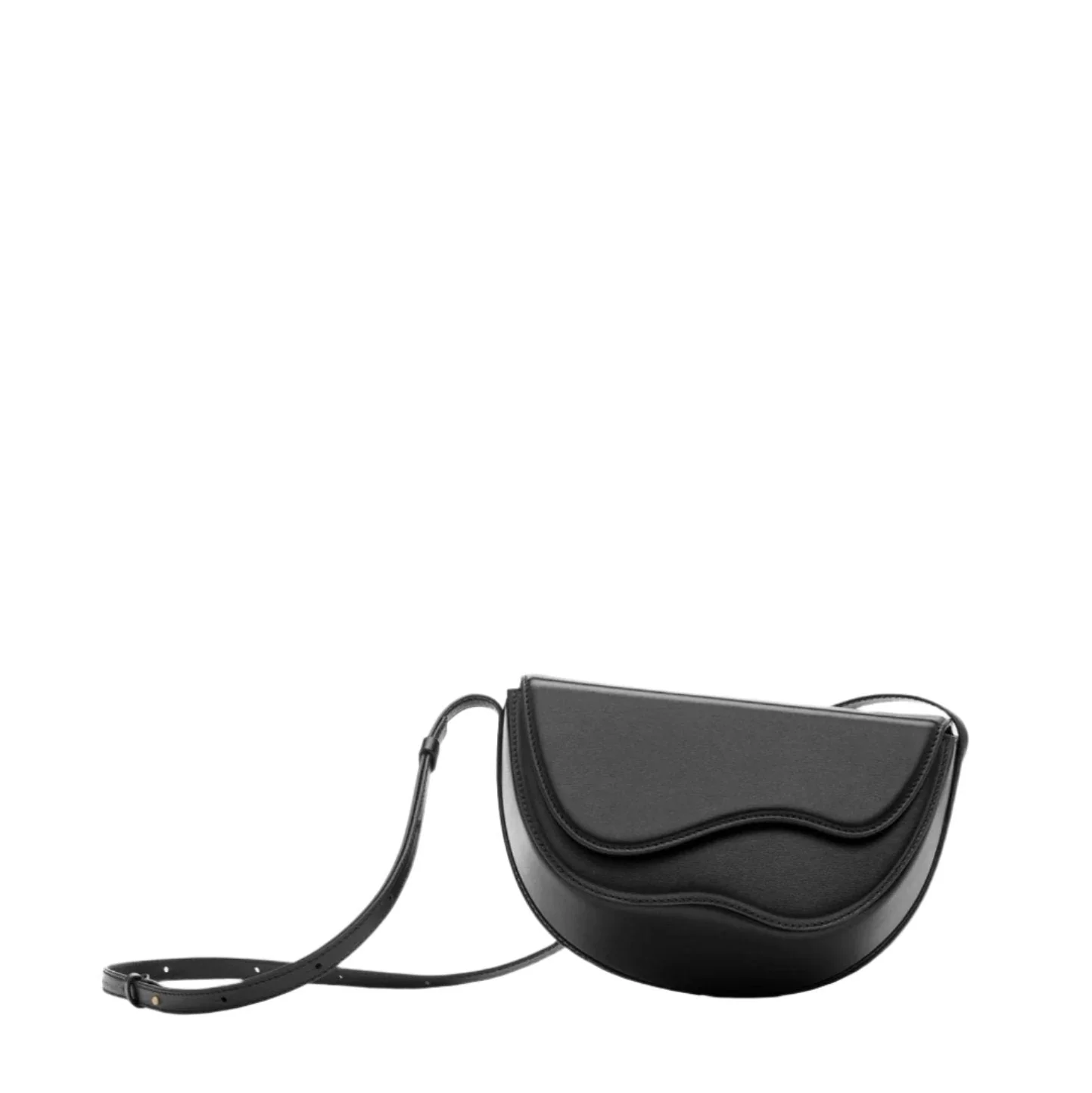 Antonia | Elegancka torebka damska na ramię, miękka struktura, regulowany pasek, klasyczny fason saddle - Image 5