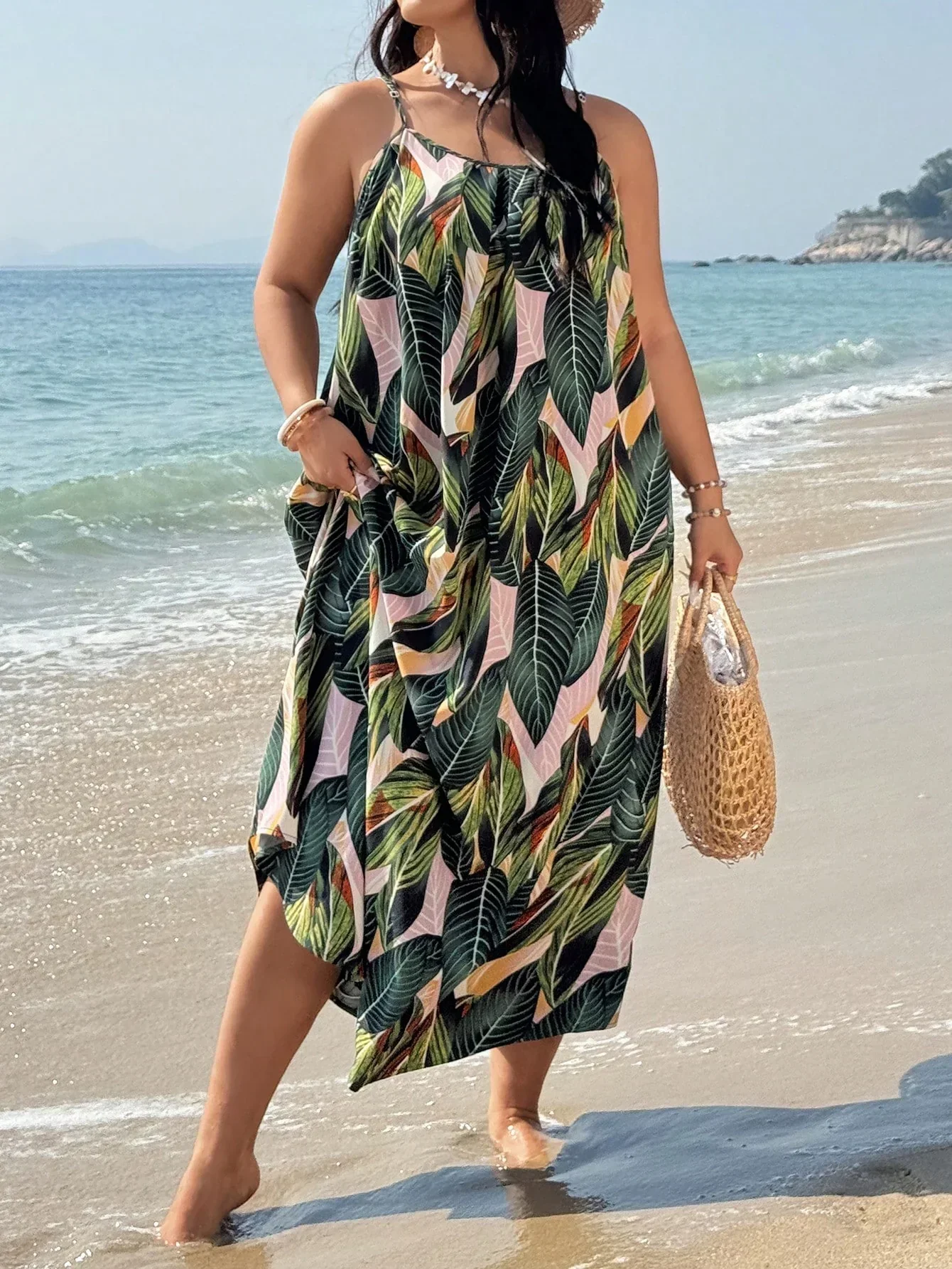 Arda | Sukienka damska maxi plus size w stylu boho na lato, zwiewna i stylowa - Image 12