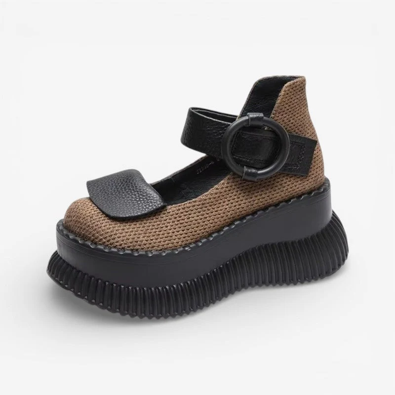 Arya | Buty damskie na wysokim obcasie, paski z klamrą, antypoślizgowa podeszwa - Image 2