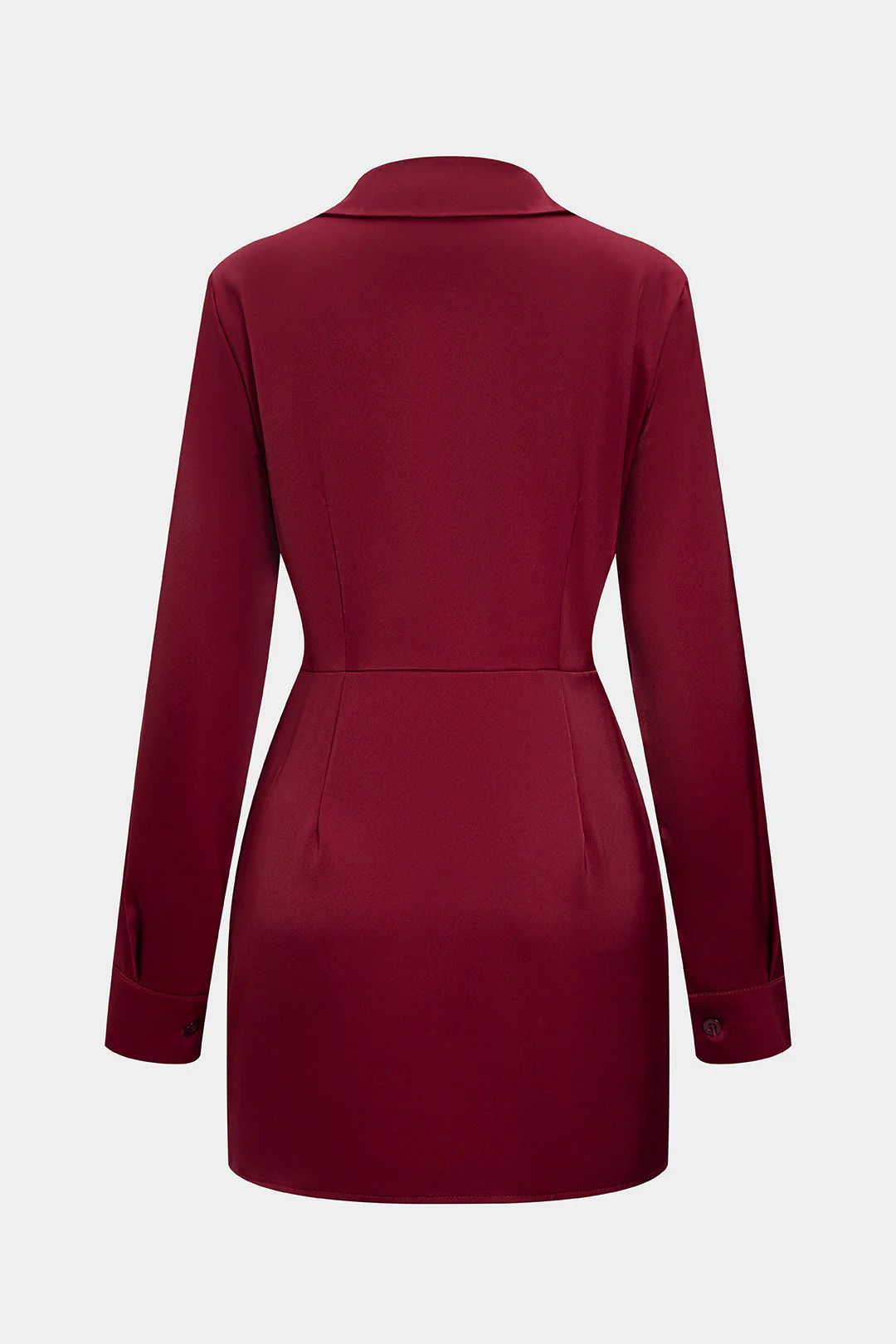 Beatrix | Sukienka kopertowa mini z długim rękawem, elegancka dopasowana - Image 4