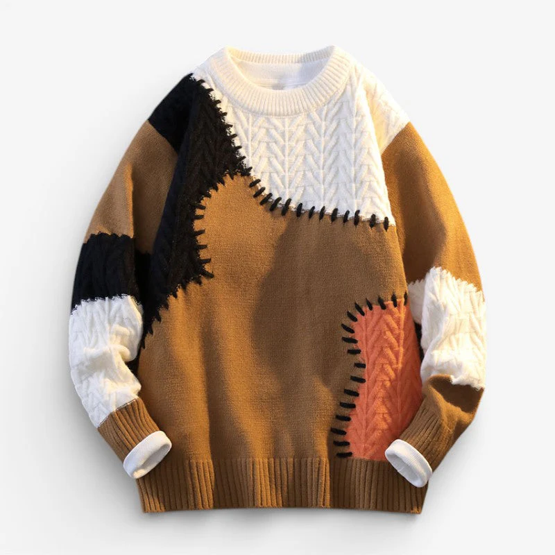 Bronwyn | Sweter damski z długim rękawem, dekolt okrągły, klasyczny fason - Image 3