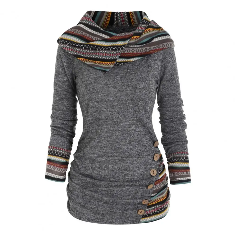 Bryony | Damska bluza z kapturem w stylu etnicznym, wygodny i modny fason na co dzień - Image 4