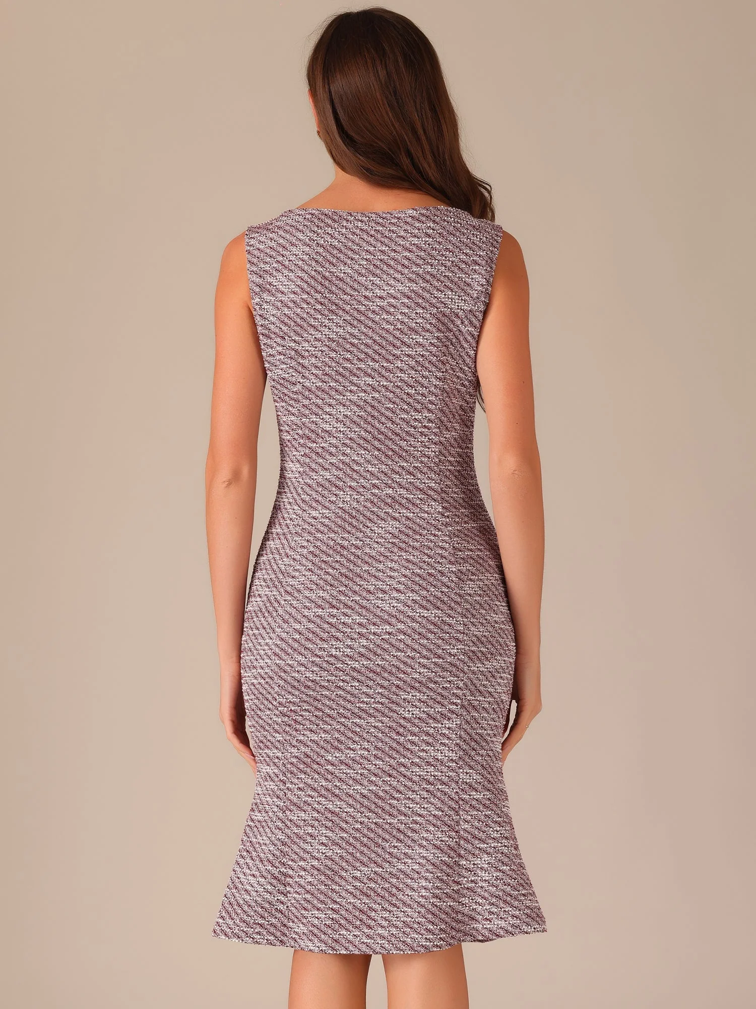 Callie | Sukienka damska midi w kratę bez rękawów, elegancka wieczorowa - Image 23