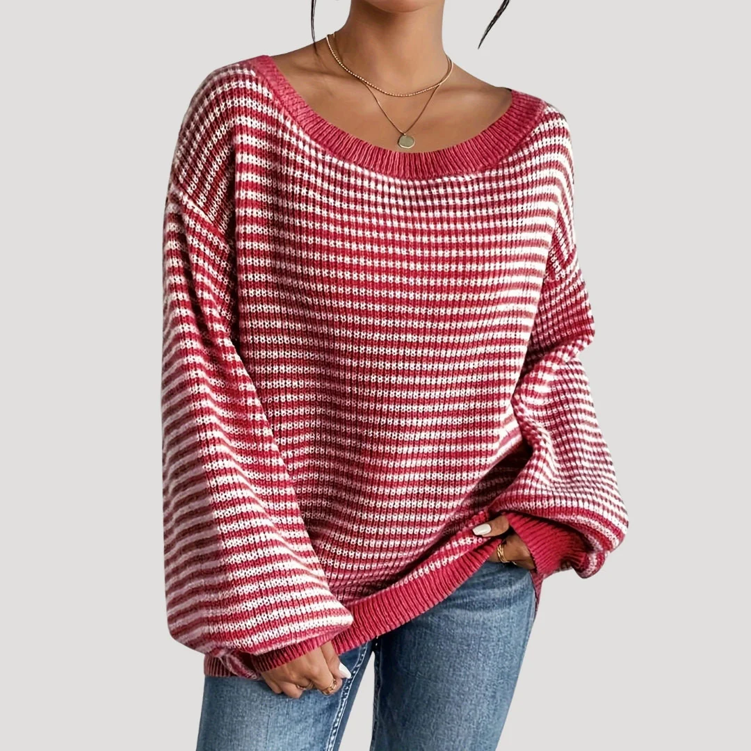 Carlene – damski sweter z dzianiny w stylu casual chic – zima - Image 10