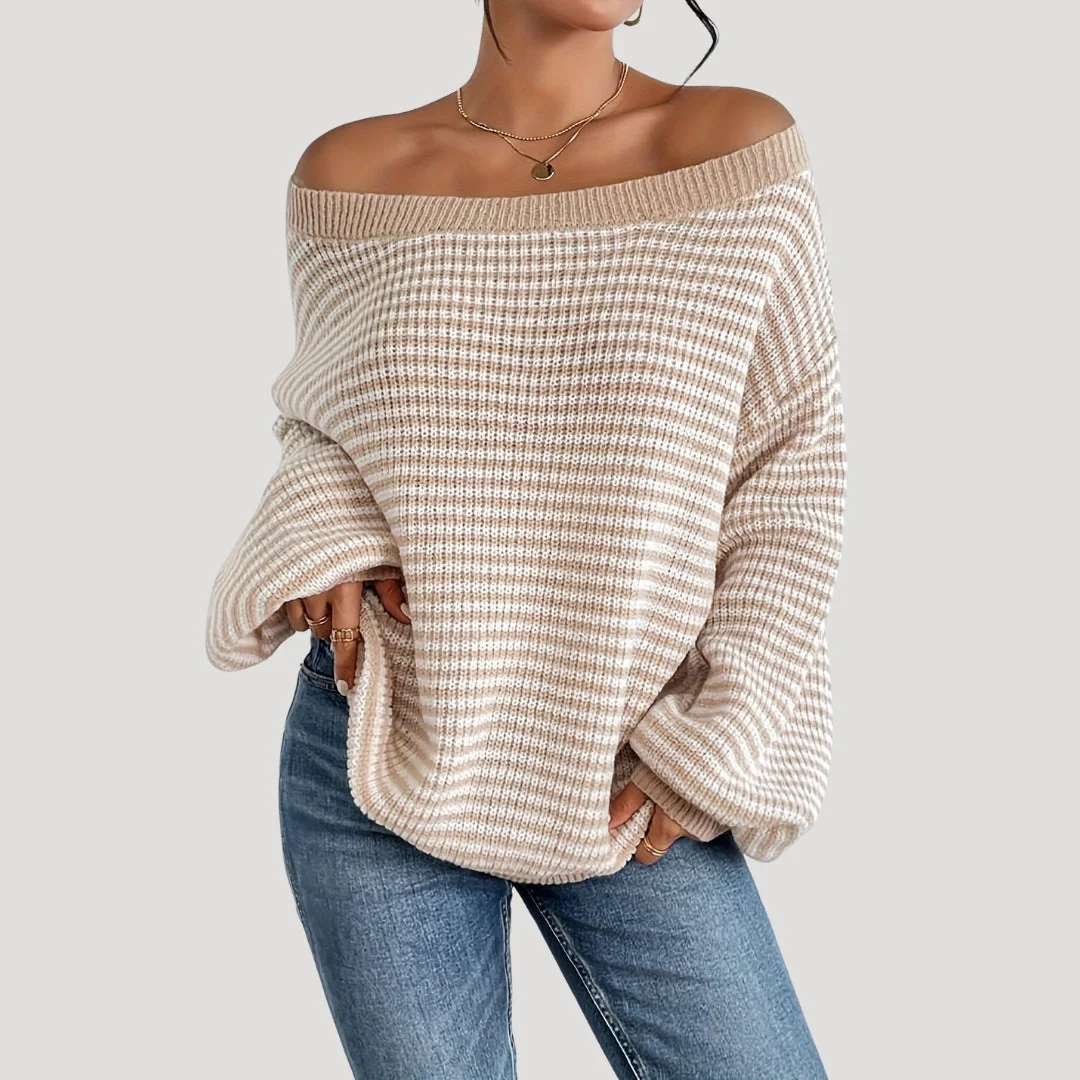 Carlene – damski sweter z dzianiny w stylu casual chic – zima - Image 3