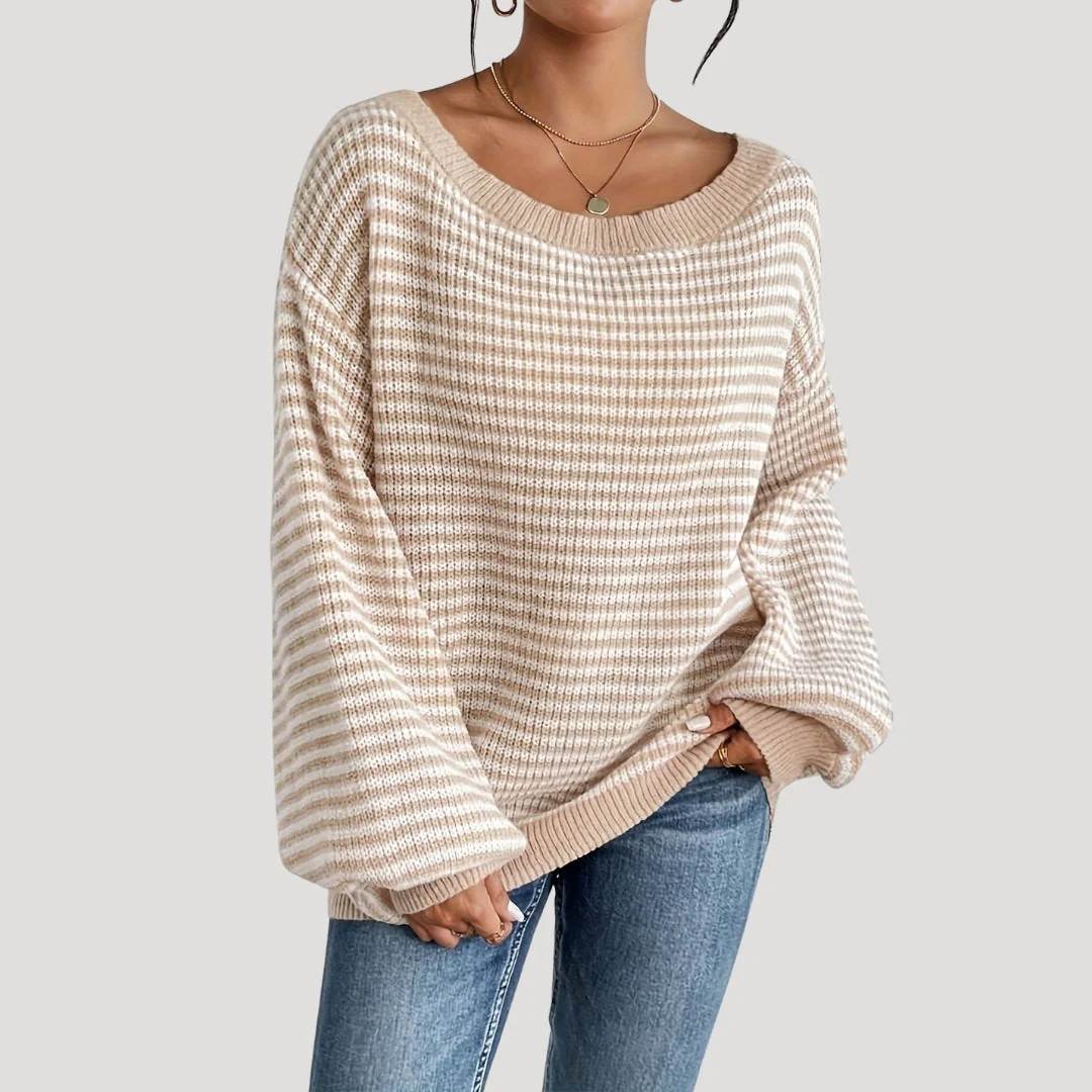 Carlene – damski sweter z dzianiny w stylu casual chic – zima - Image 4