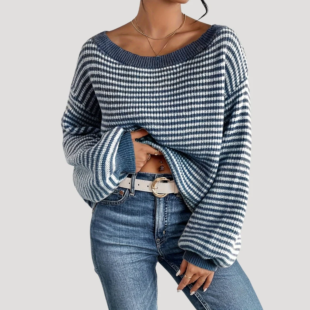 Carlene – damski sweter z dzianiny w stylu casual chic – zima - Image 9