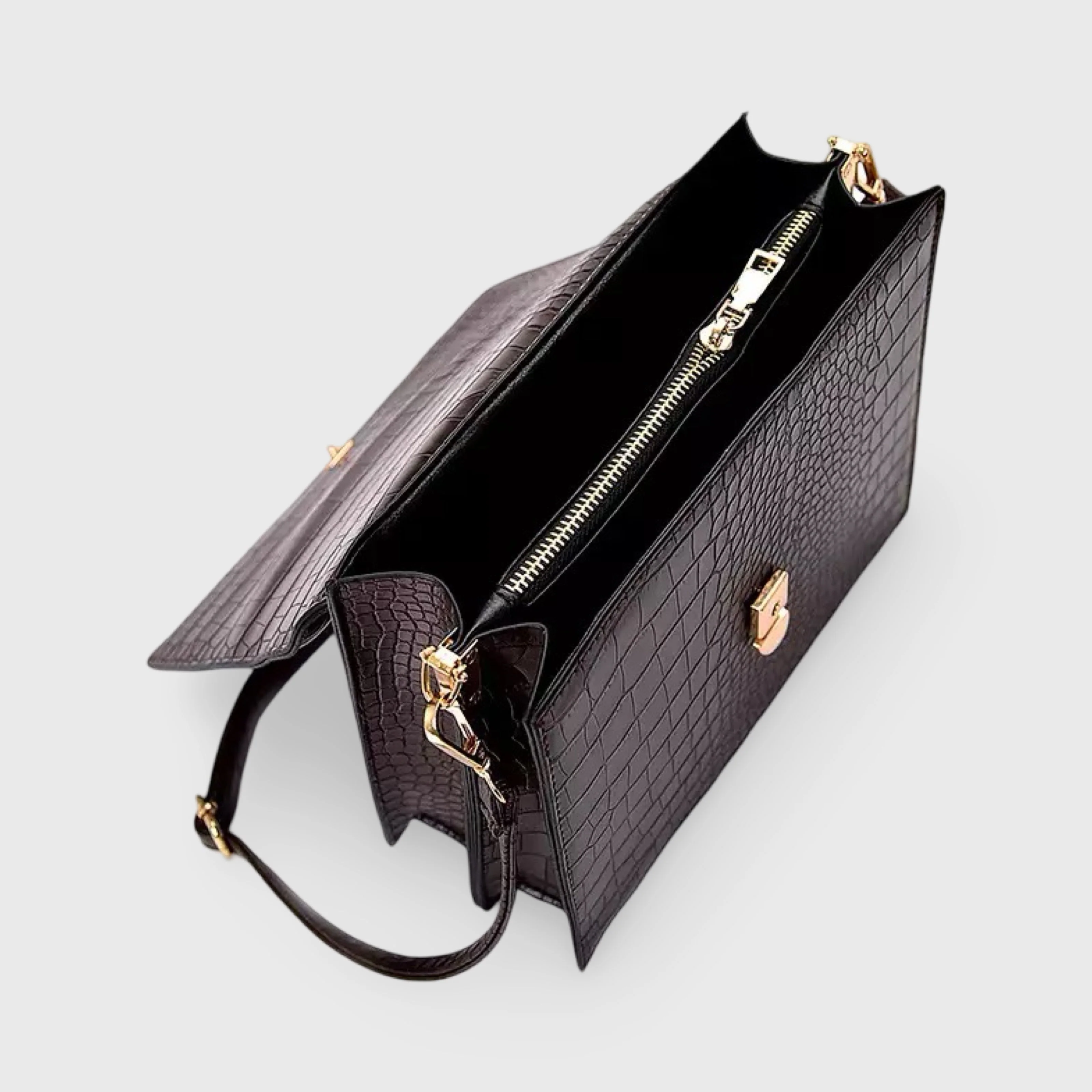 Carlene | Mała damska torebka crossbody ze skóry ekologicznej tłoczonej - Image 5