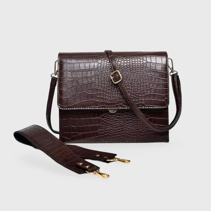 Carlene | Mała damska torebka crossbody ze skóry ekologicznej tłoczonej - Image 7