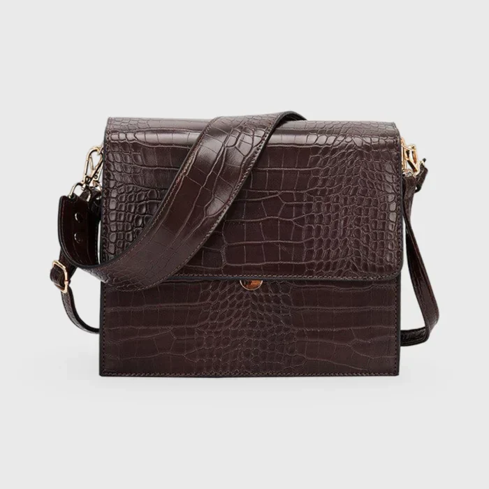 Carlene | Mała damska torebka crossbody ze skóry ekologicznej tłoczonej - Image 8