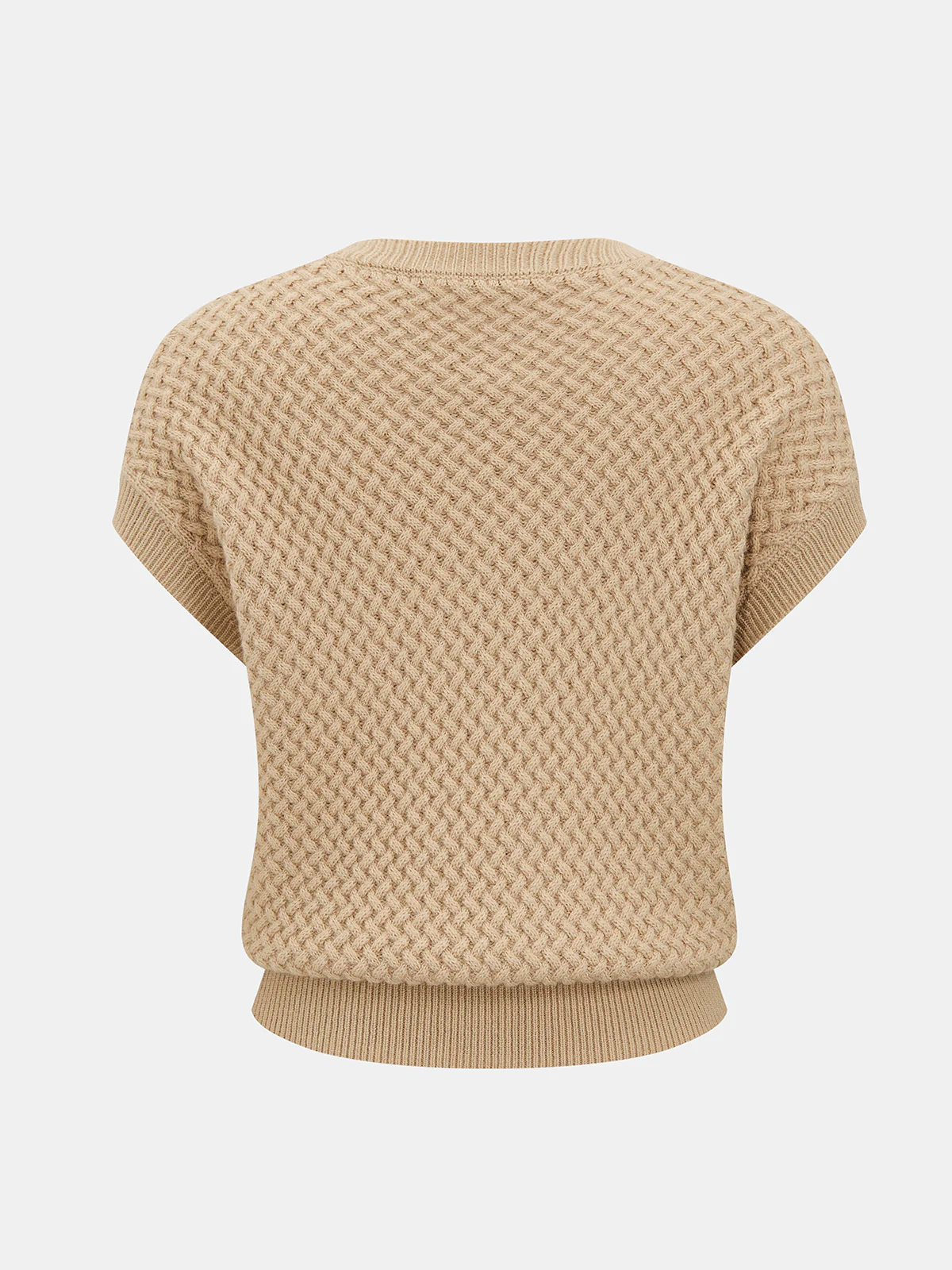 Carlie | Komplet damski z dzianinowym topem z domieszką wełny - Image 3
