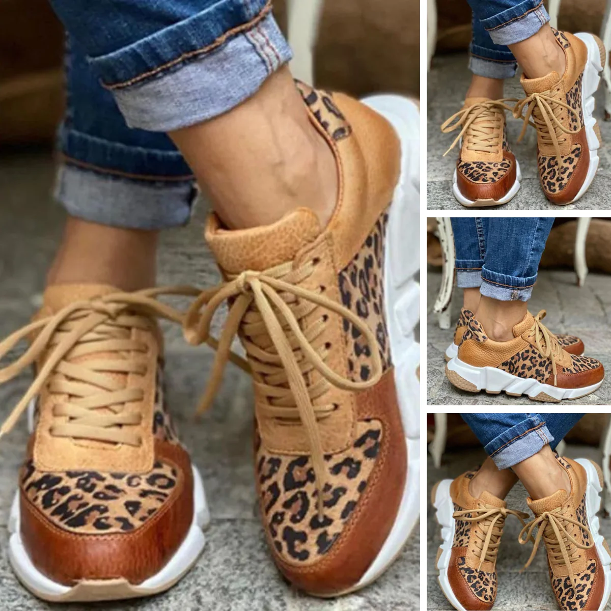 Carmelita I Damskie buty z nadrukiem panterki - Image 6