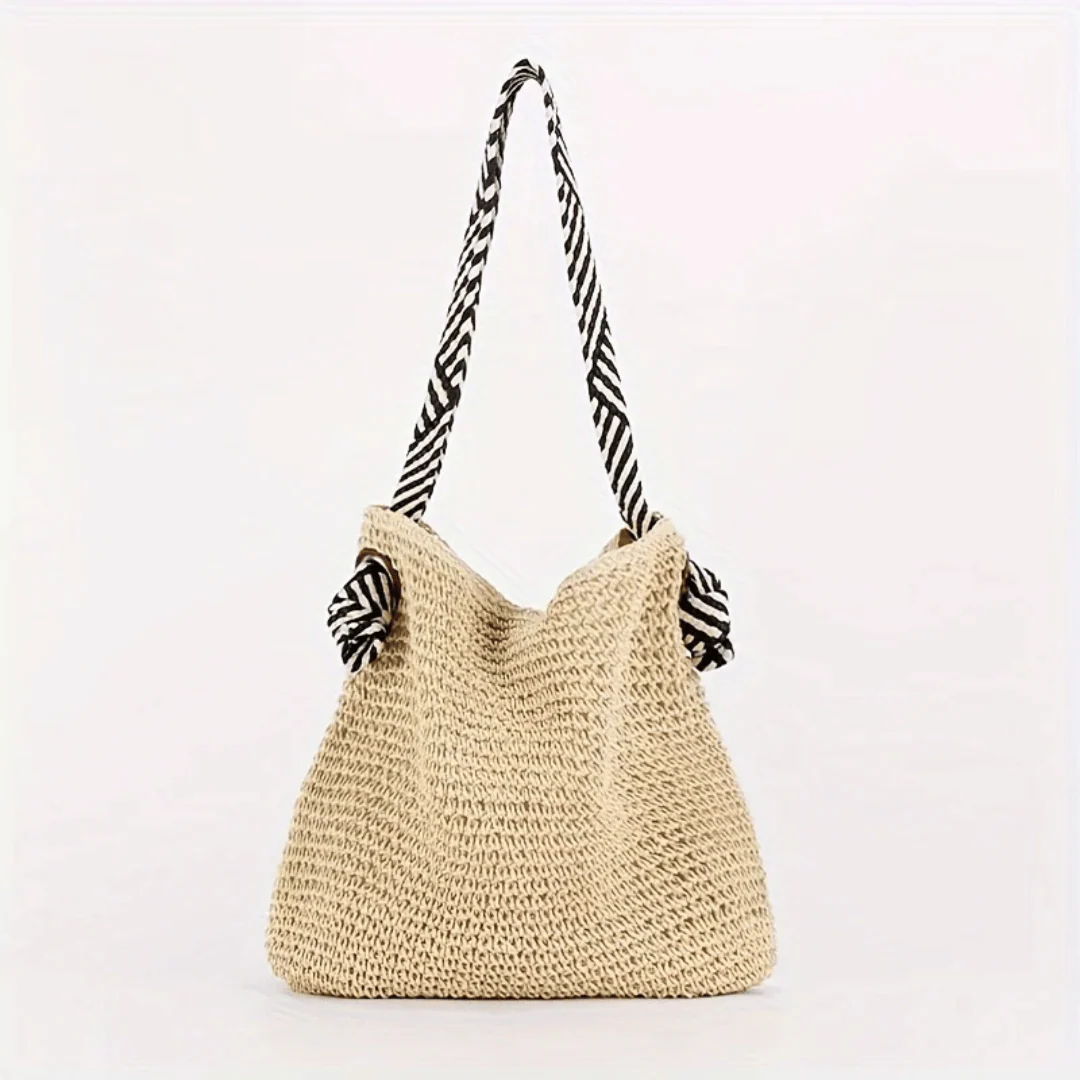 Casey | Torebka damska boho typu shopper na lato pojemna casual - Image 2