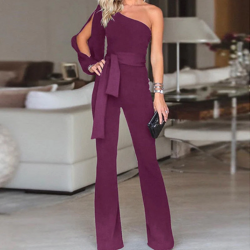 Celestia | Elegancki damski kombinezon z odkrytymi rękawami, kobiecy i nowoczesny fason - Image 5