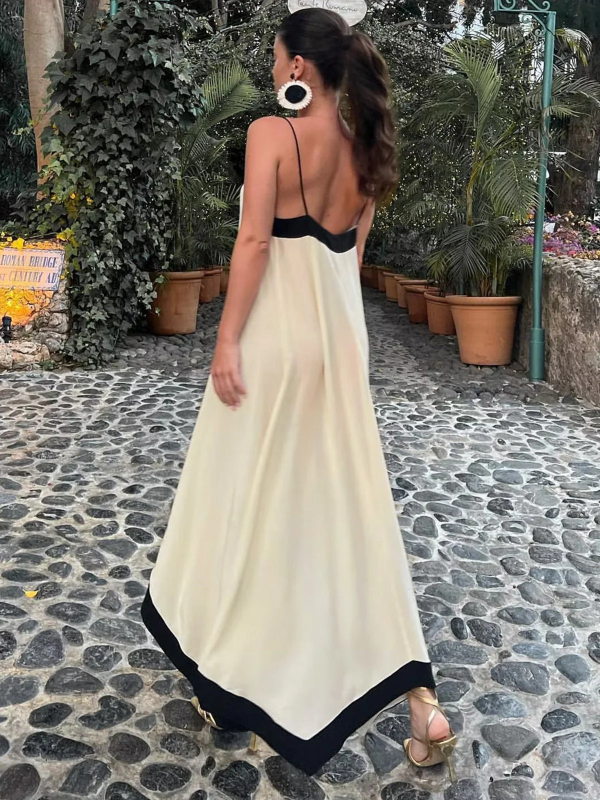 Celestia | Sukienka damska maxi typu slip w stylu old money - Image 3