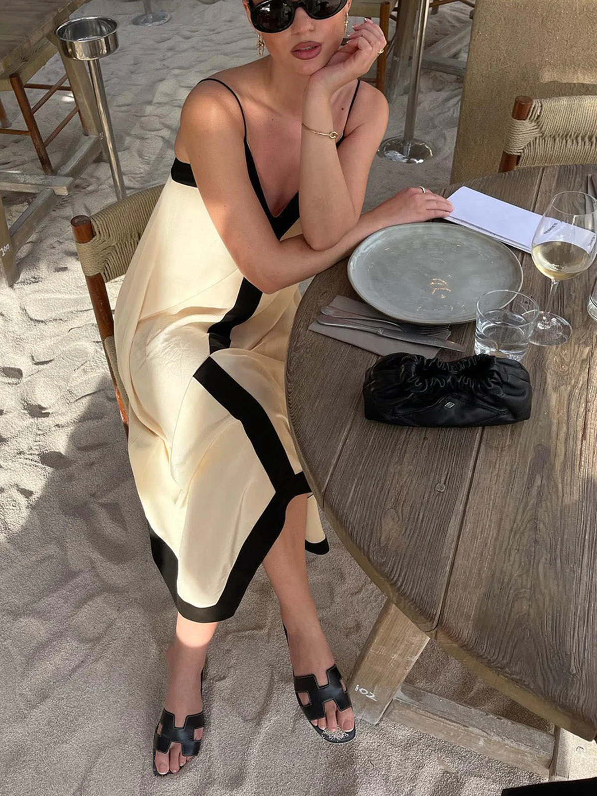 Celestia | Sukienka damska maxi typu slip w stylu old money - Image 4
