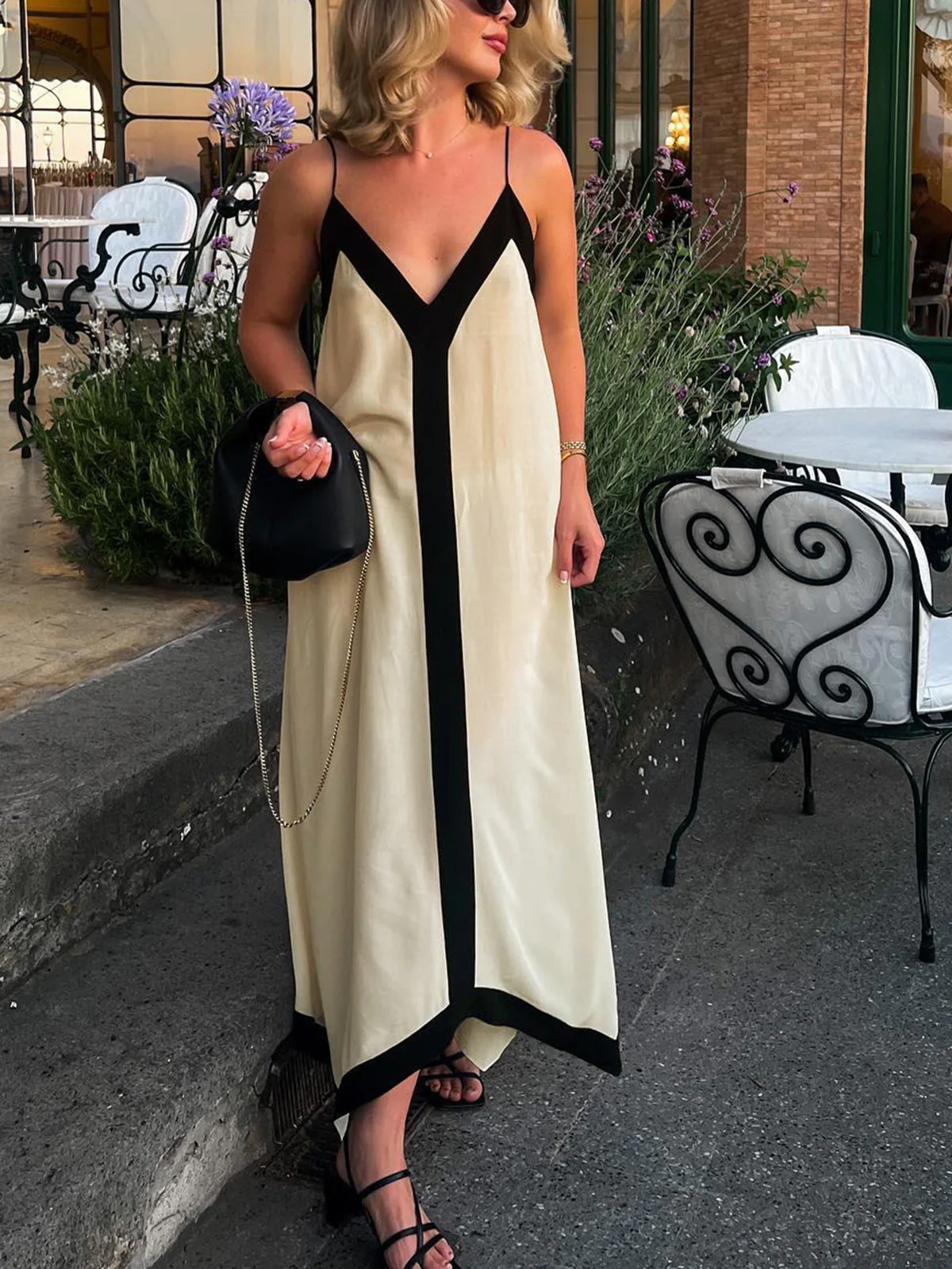 Celestia | Sukienka damska maxi typu slip w stylu old money - Image 5