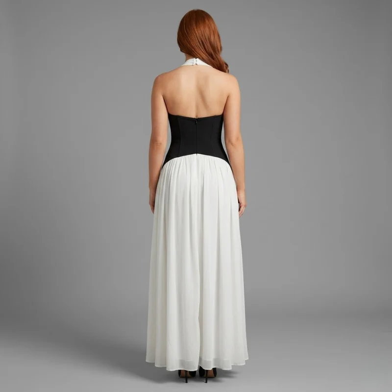 Dalilah | sukienka maxi damska z dekoltem halter - Image 4