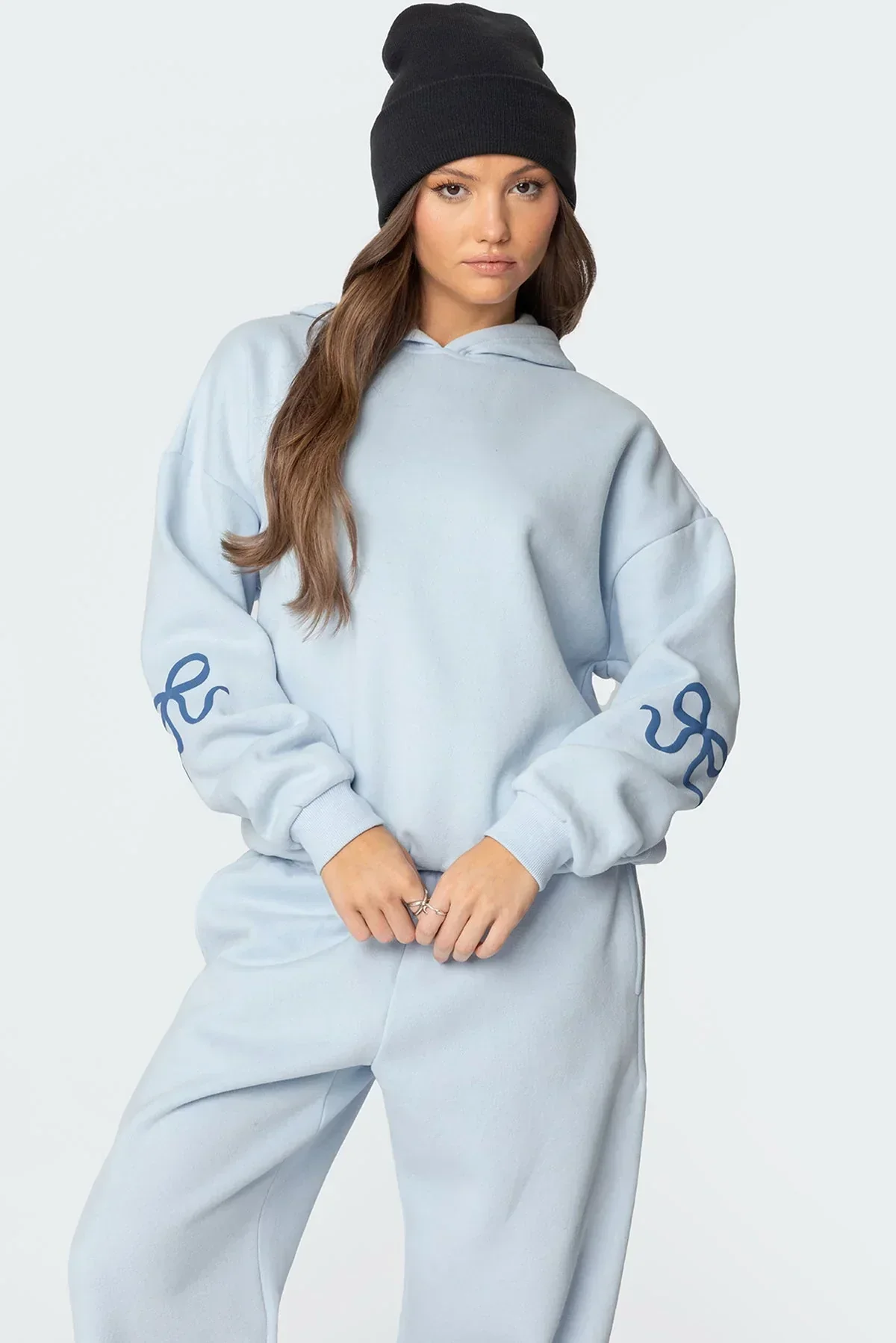 Delilah I Loungewear Niezbędny zestaw oversize'owej bluzy z kapturem i spodni - Image 15