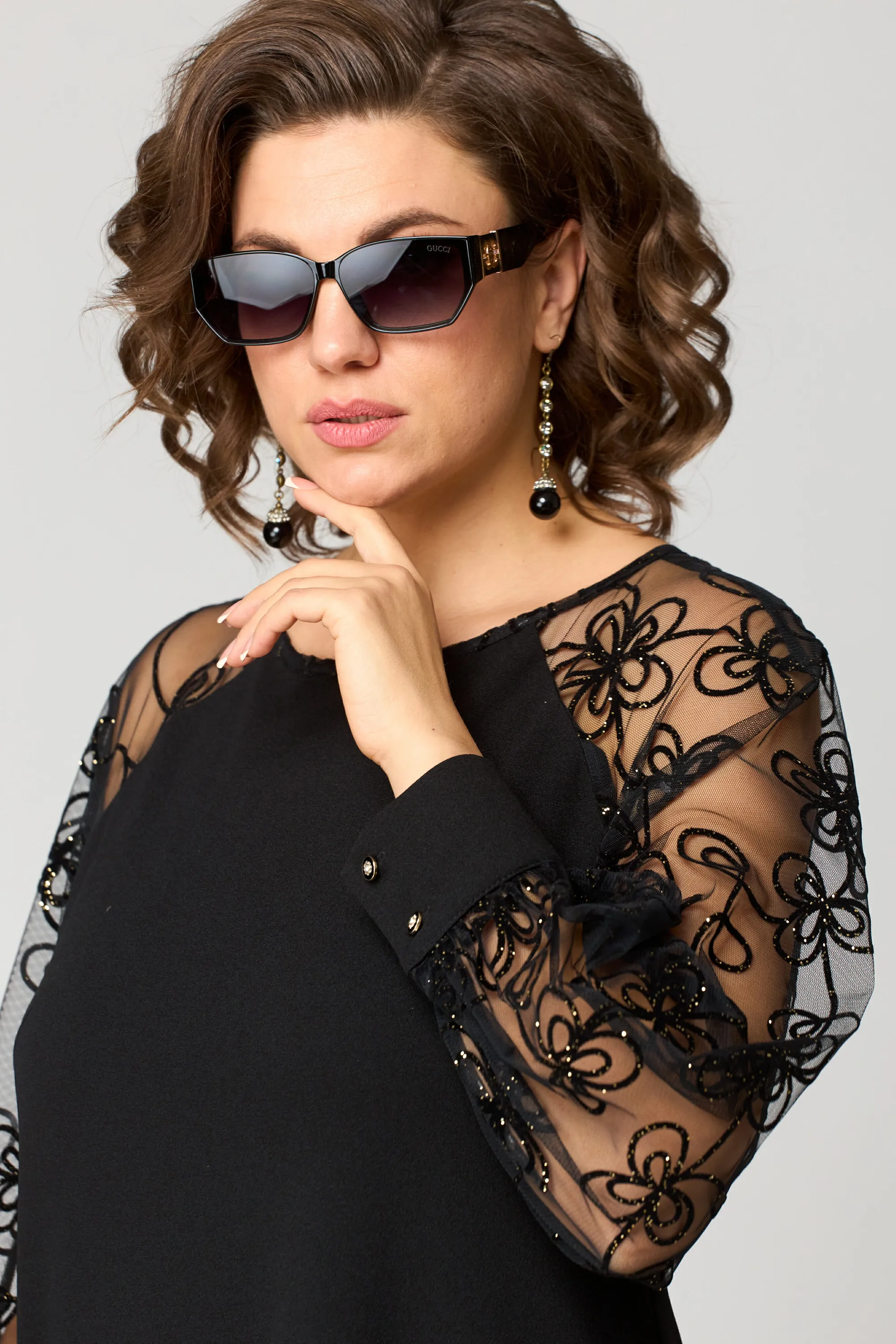 Donna | Damska elegancka sukienka koronkowa - Image 3