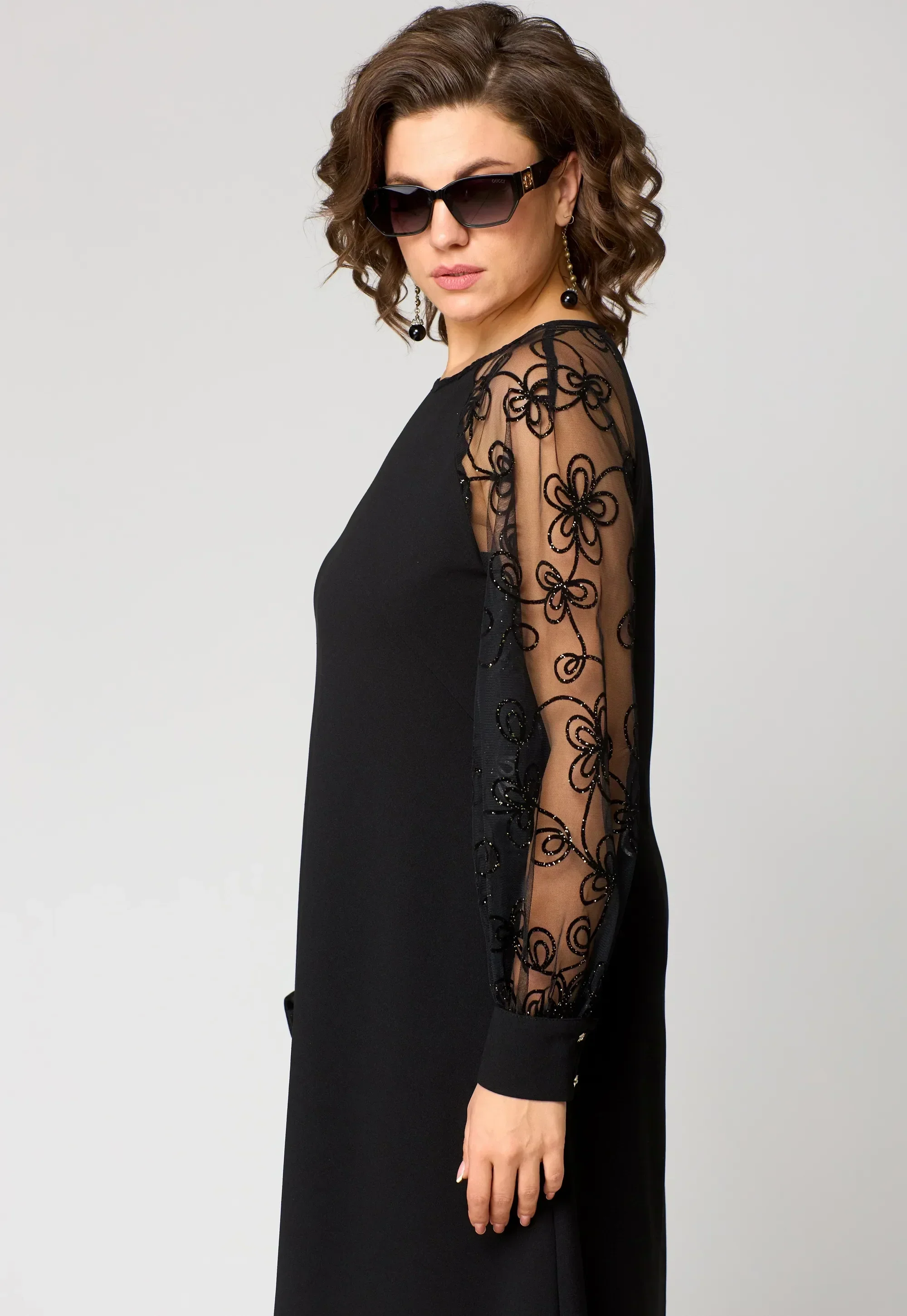 Donna | Damska elegancka sukienka koronkowa - Image 4