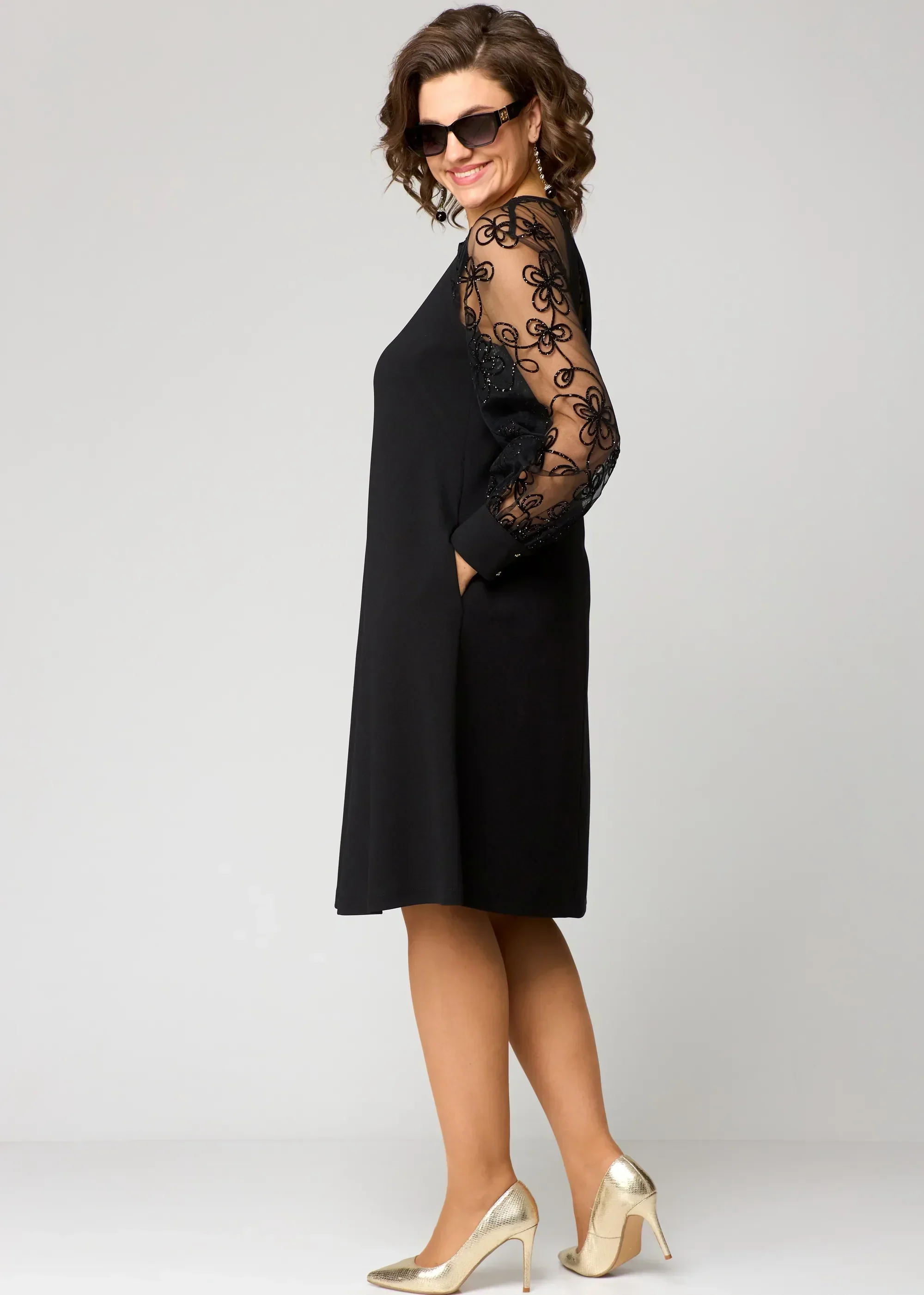 Donna | Damska elegancka sukienka koronkowa - Image 5