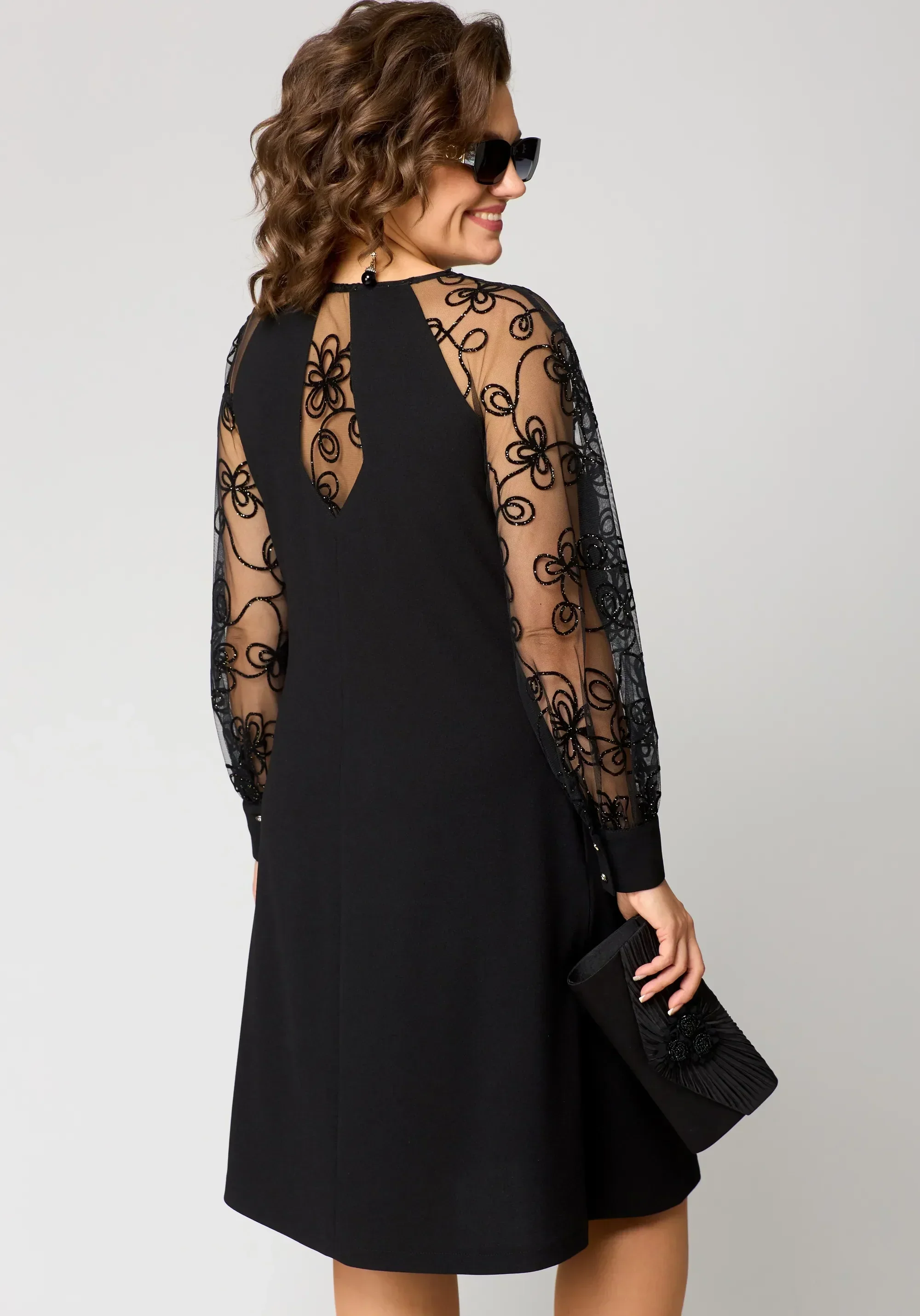 Donna | Damska elegancka sukienka koronkowa - Image 6
