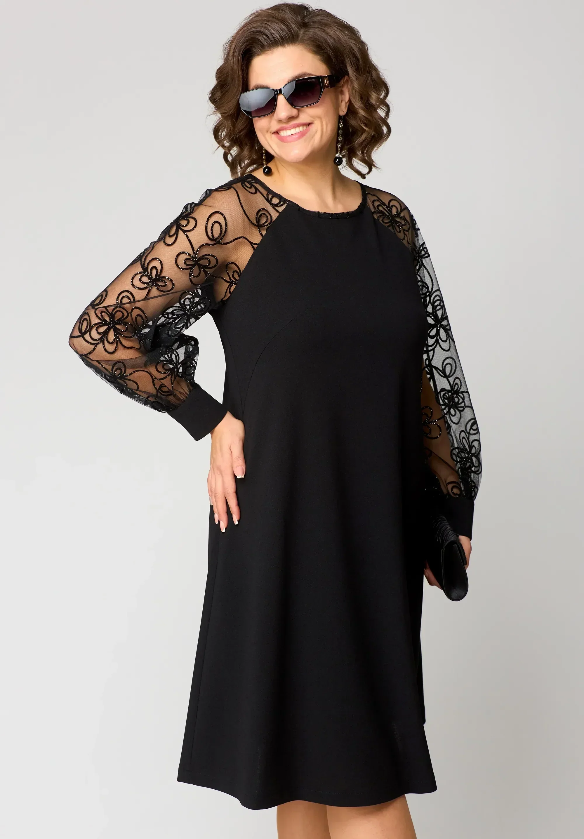 Donna | Damska elegancka sukienka koronkowa - Image 8