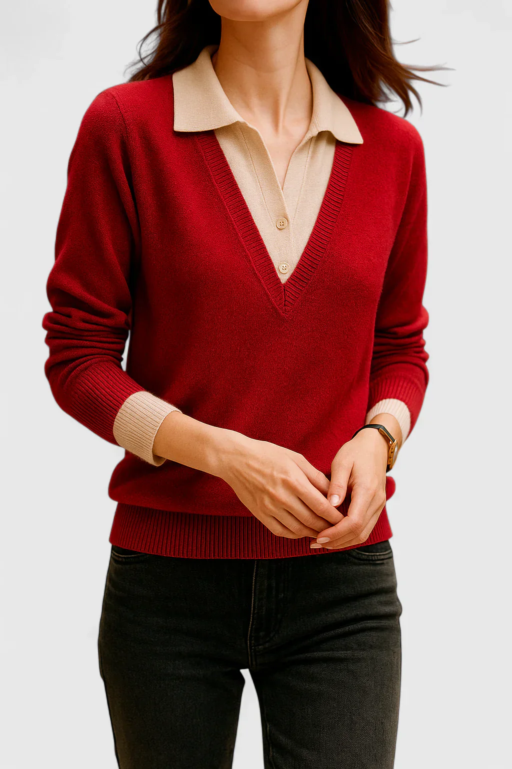 Dora | Damski elegancki sweter klasyczny i stylowy - Image 10