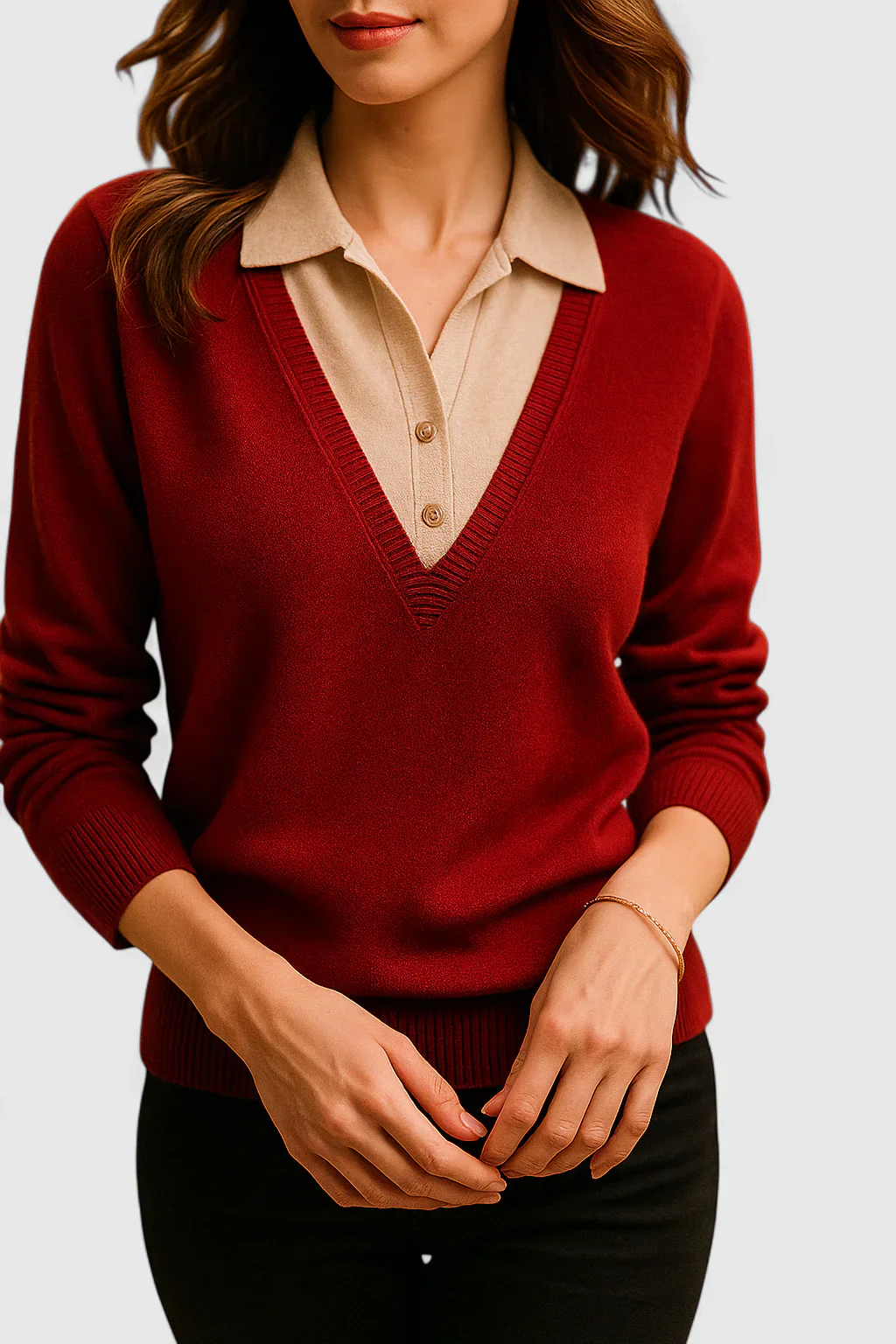 Dora | Damski elegancki sweter klasyczny i stylowy - Image 11