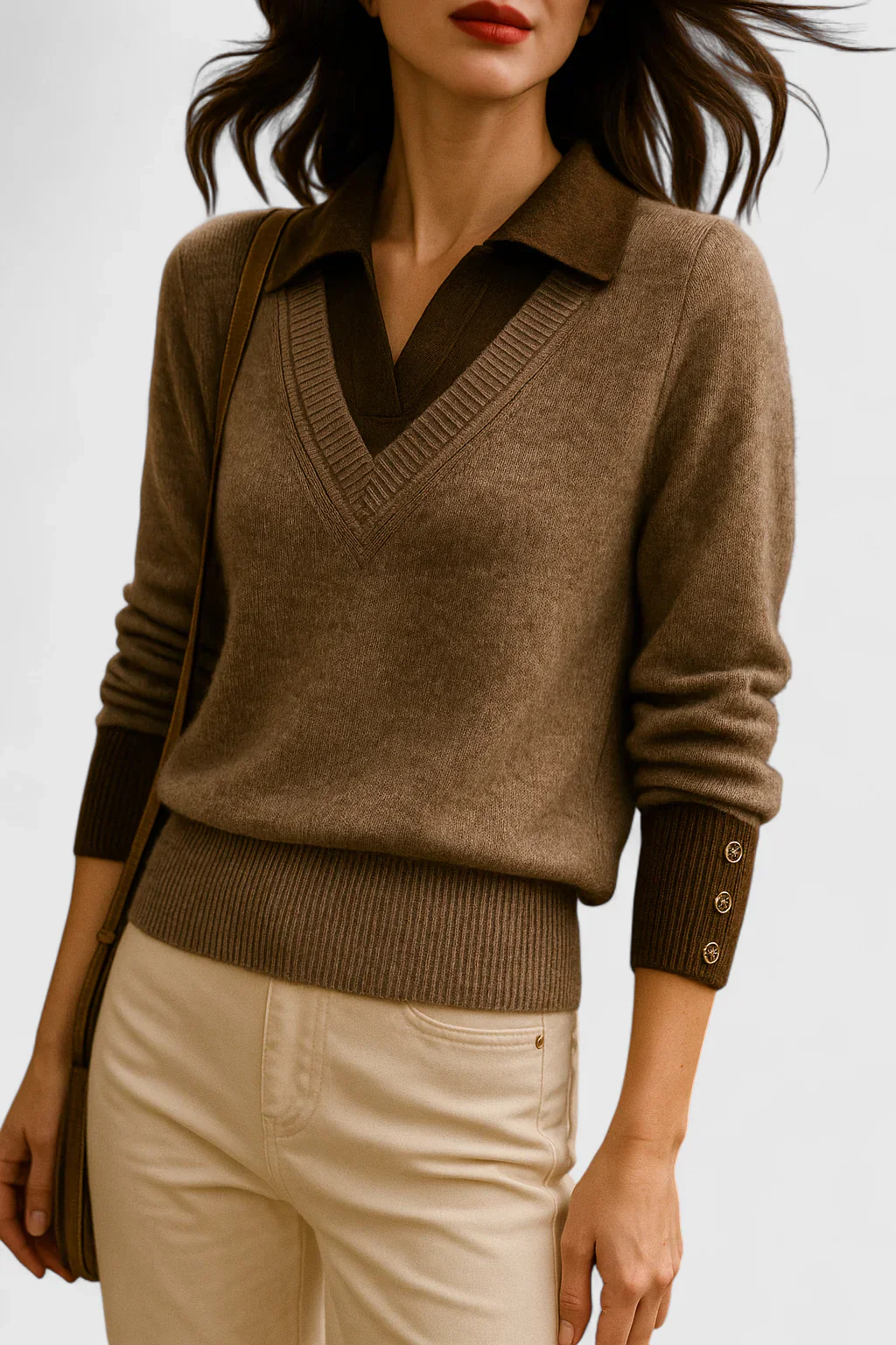 Dora | Damski elegancki sweter klasyczny i stylowy - Image 18