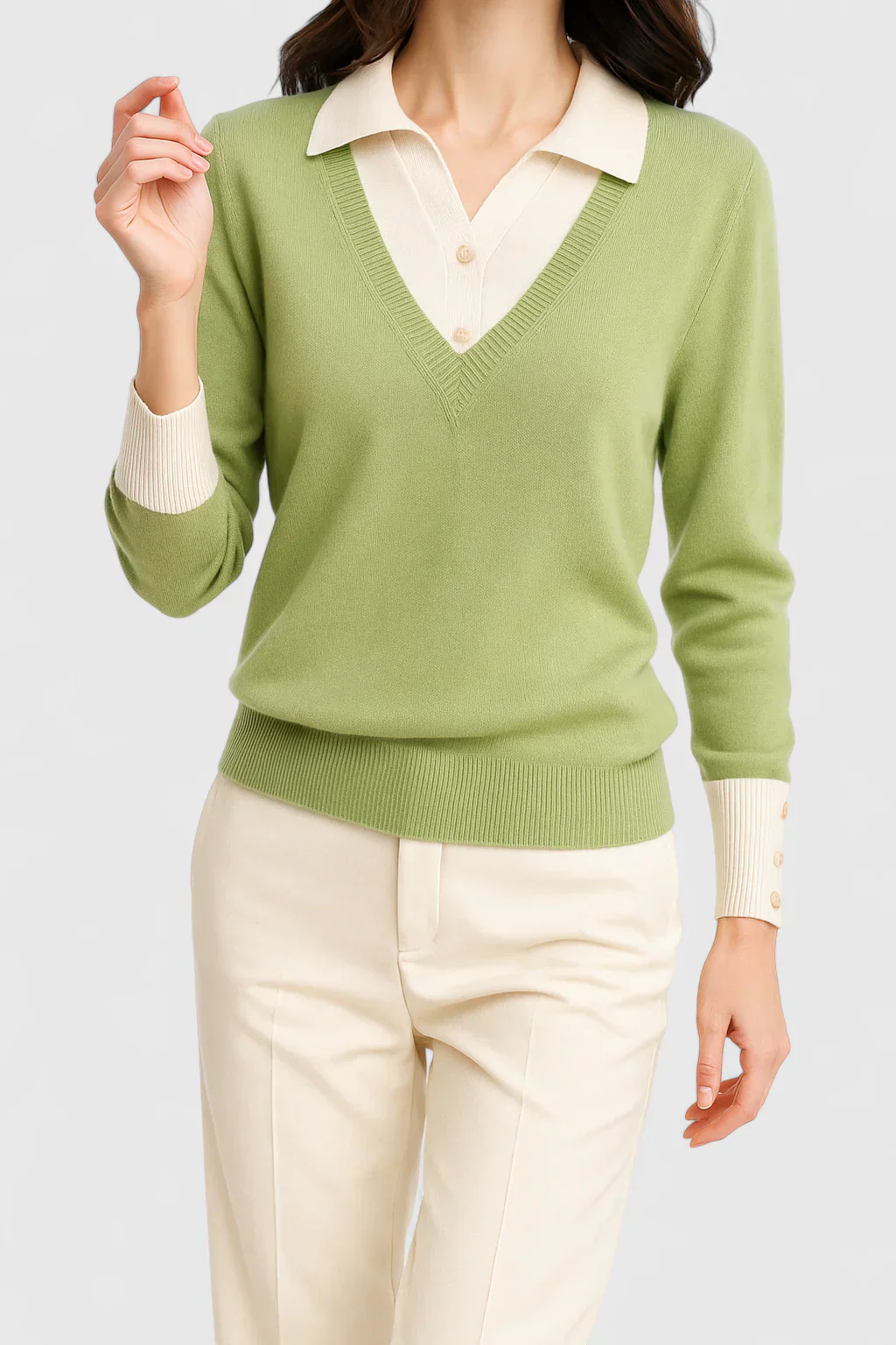 Dora | Damski elegancki sweter klasyczny i stylowy - Image 20