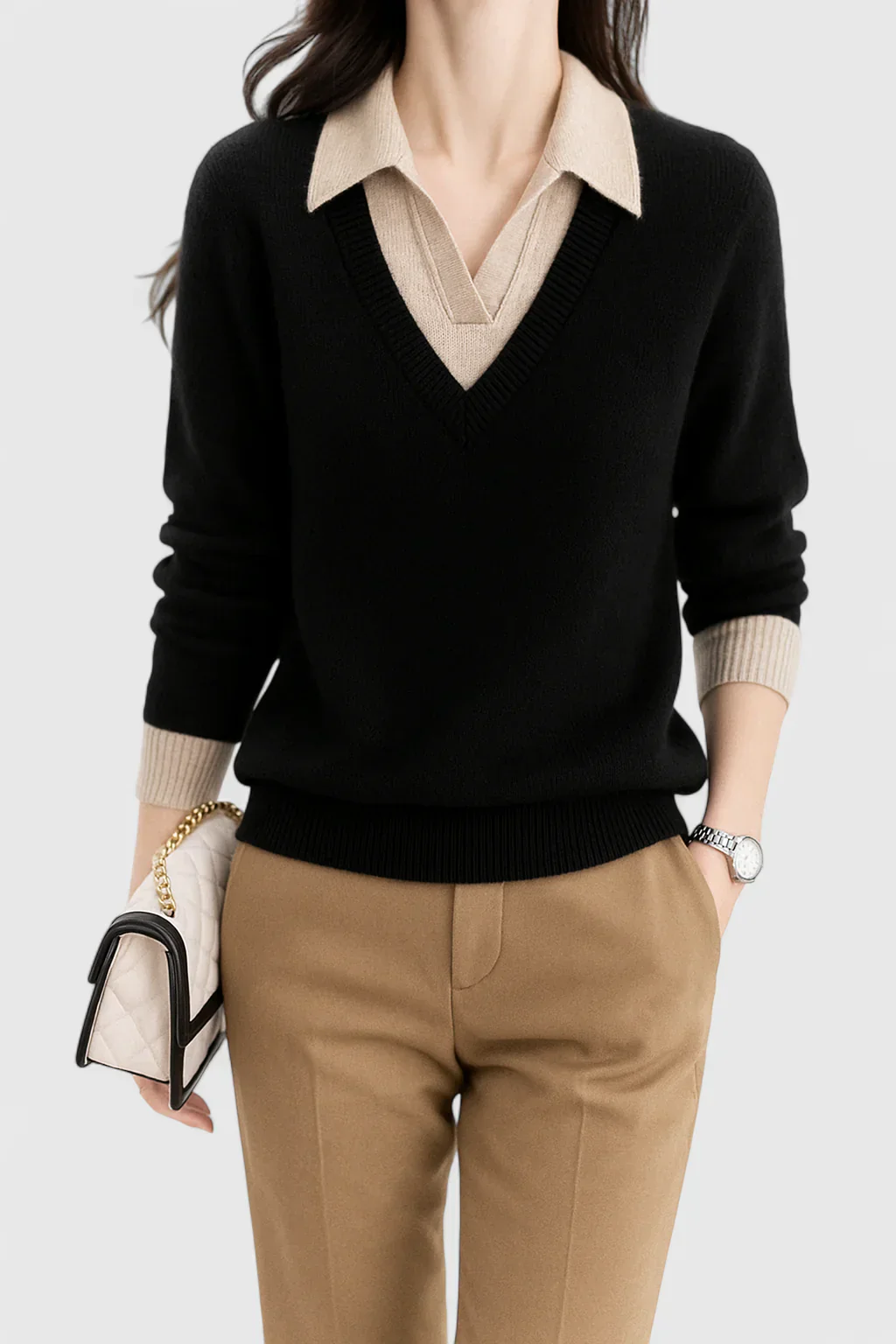 Dora | Damski elegancki sweter klasyczny i stylowy - Image 22