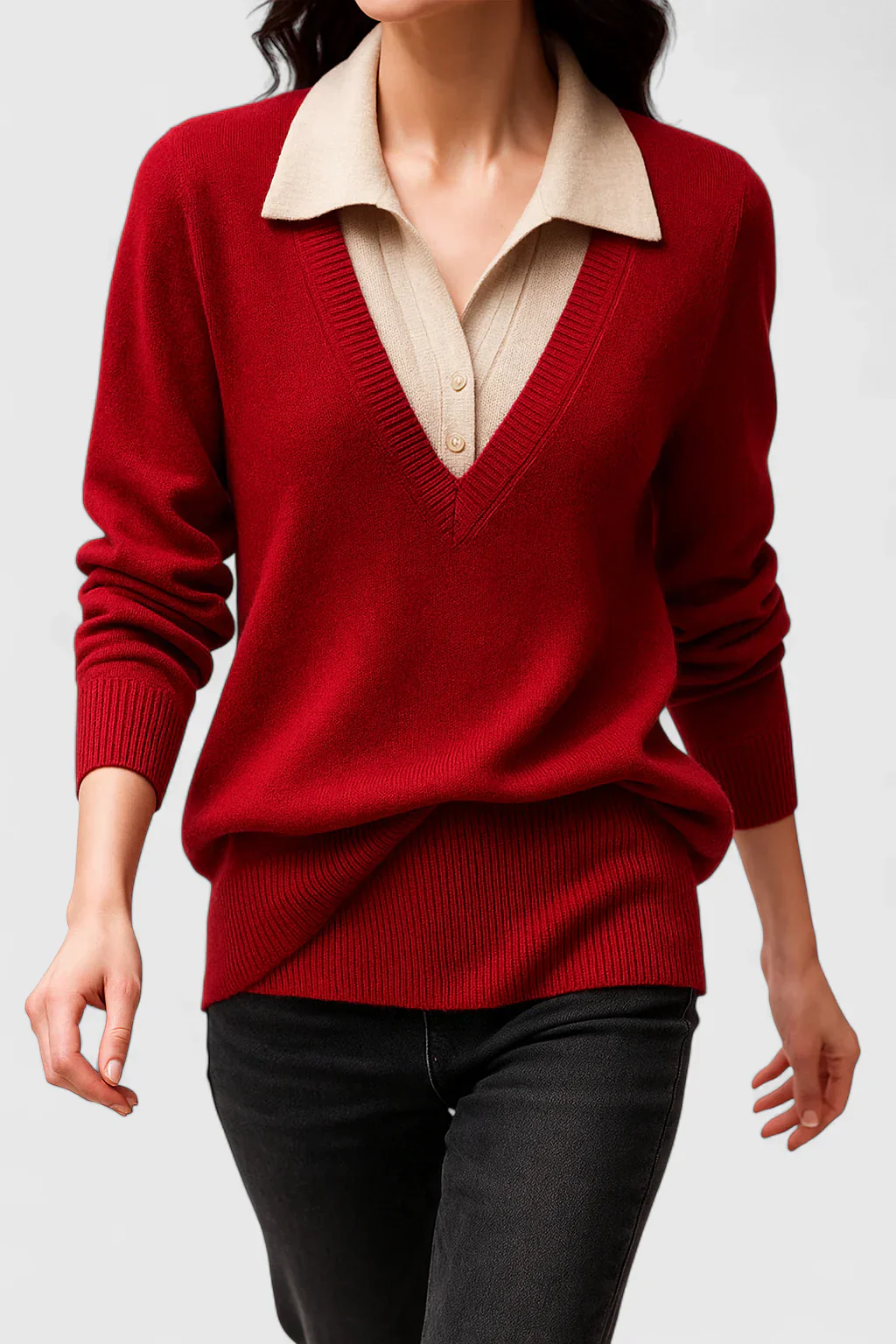 Dora | Damski elegancki sweter klasyczny i stylowy - Image 4