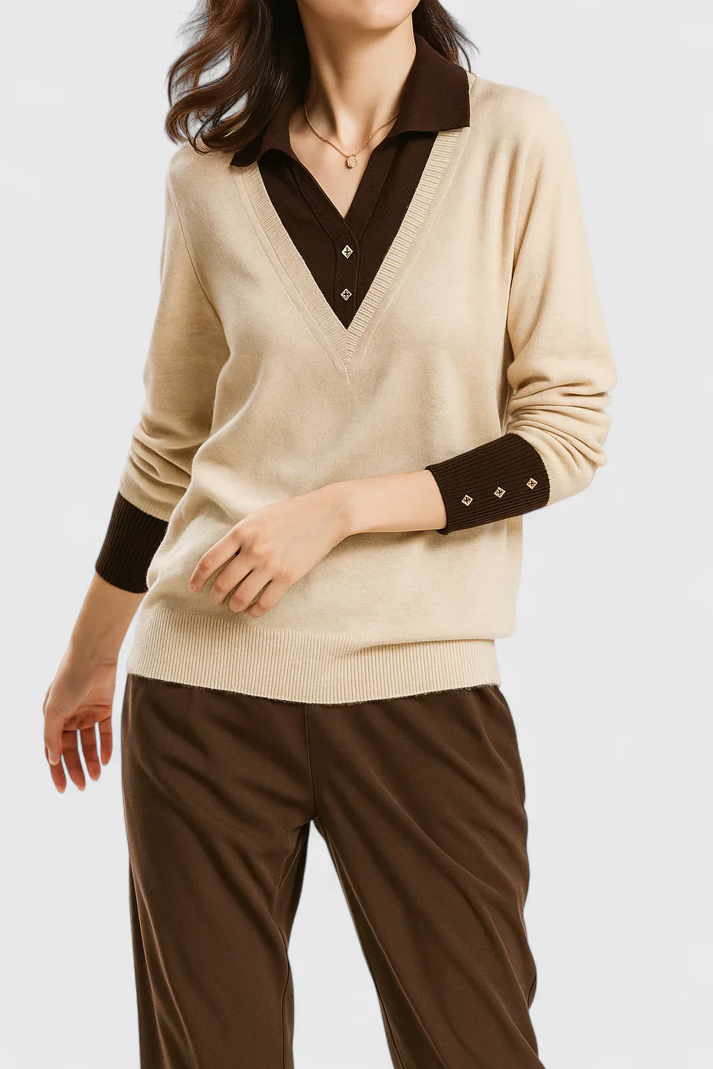 Dora | Damski elegancki sweter klasyczny i stylowy - Image 6