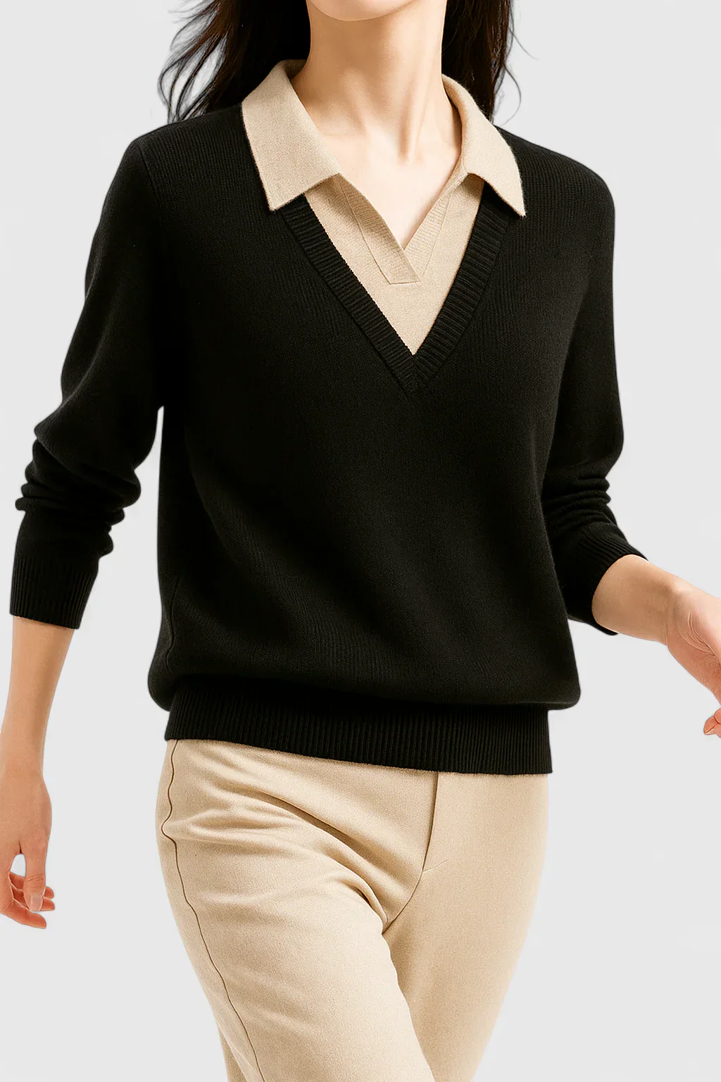 Dora | Damski elegancki sweter klasyczny i stylowy - Image 7