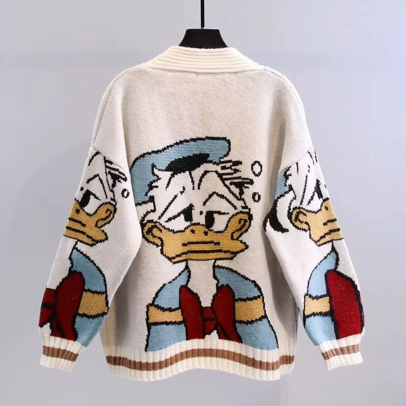 Dulcie | Kardigan damski z długim rękawem, nadruk, zapięcie na guziki, elegancki i komfortowy fason - Image 6