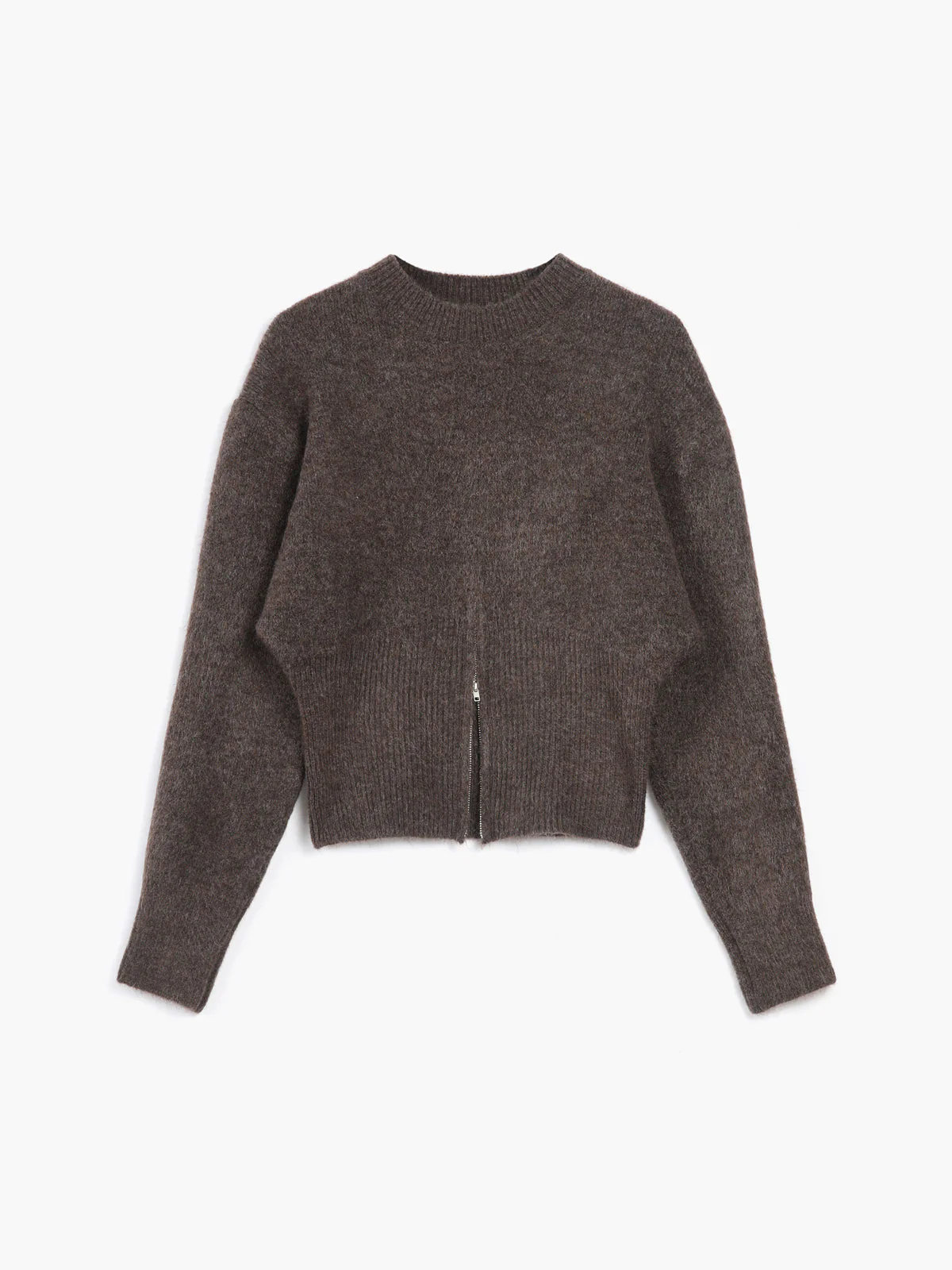 Edith | Damski sweter z półzamkiem i puszystą fakturą, wygodny i cozy fason - Image 7
