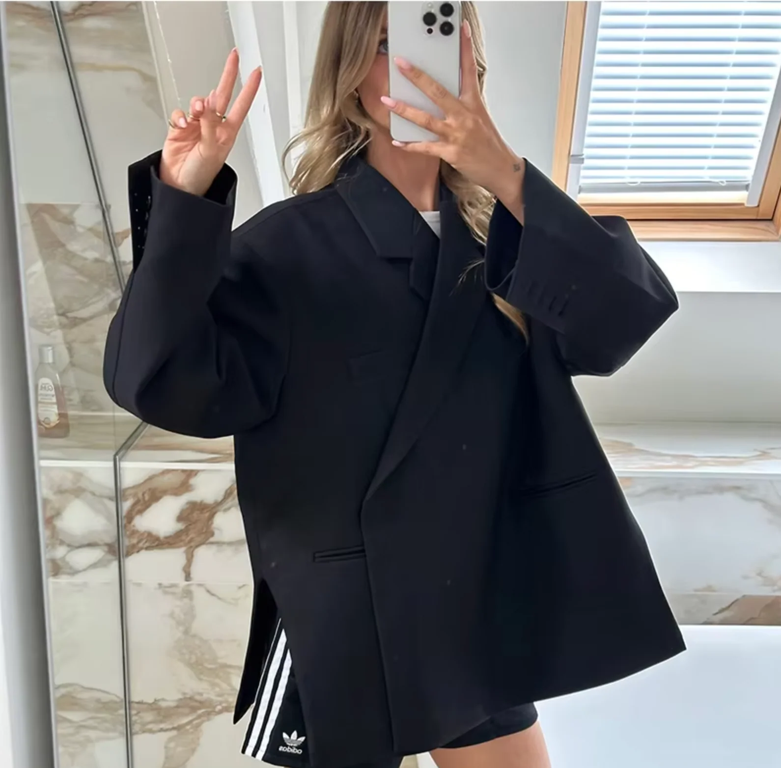 Emma | Oversize marynarka damska o luźnym kroju do pracy - Image 3