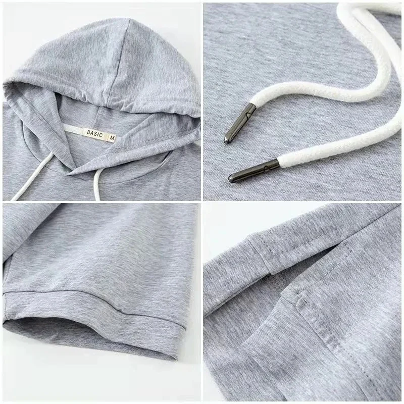 Eudora | Bluza damska z kapturem z krótkim rękawem, casualowa i lekka - Image 5