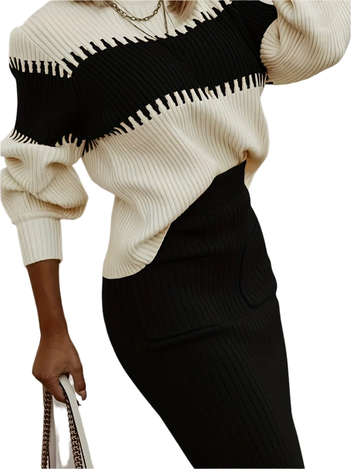 Gina – stylowy zestaw dzianinowy dla nowoczesnych kobiet – casual chic - Image 11