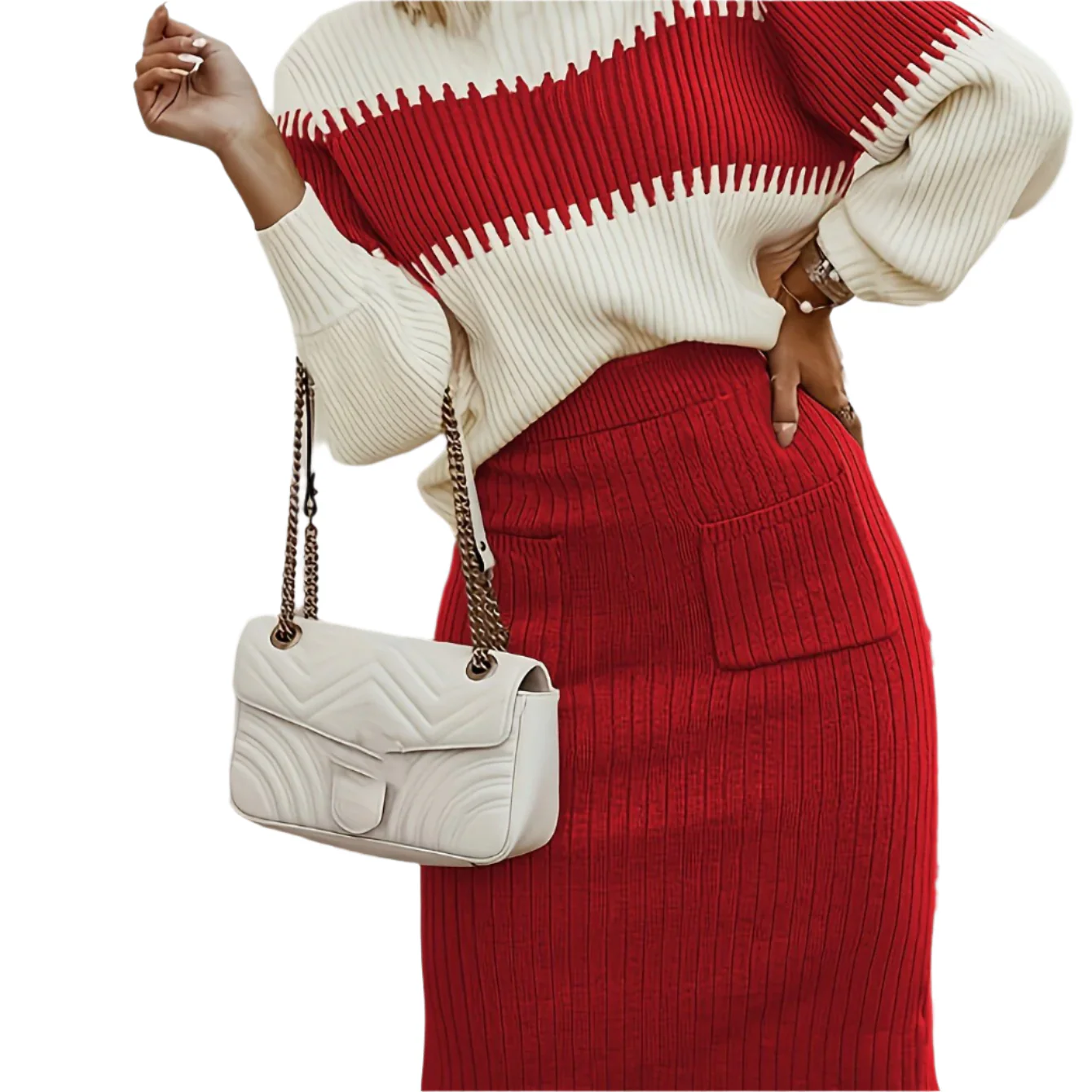 Gina – stylowy zestaw dzianinowy dla nowoczesnych kobiet – casual chic - Image 13