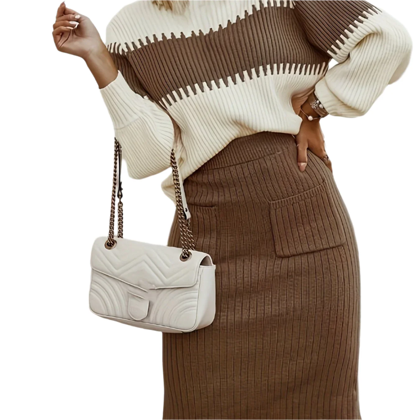 Gina – stylowy zestaw dzianinowy dla nowoczesnych kobiet – casual chic - Image 14