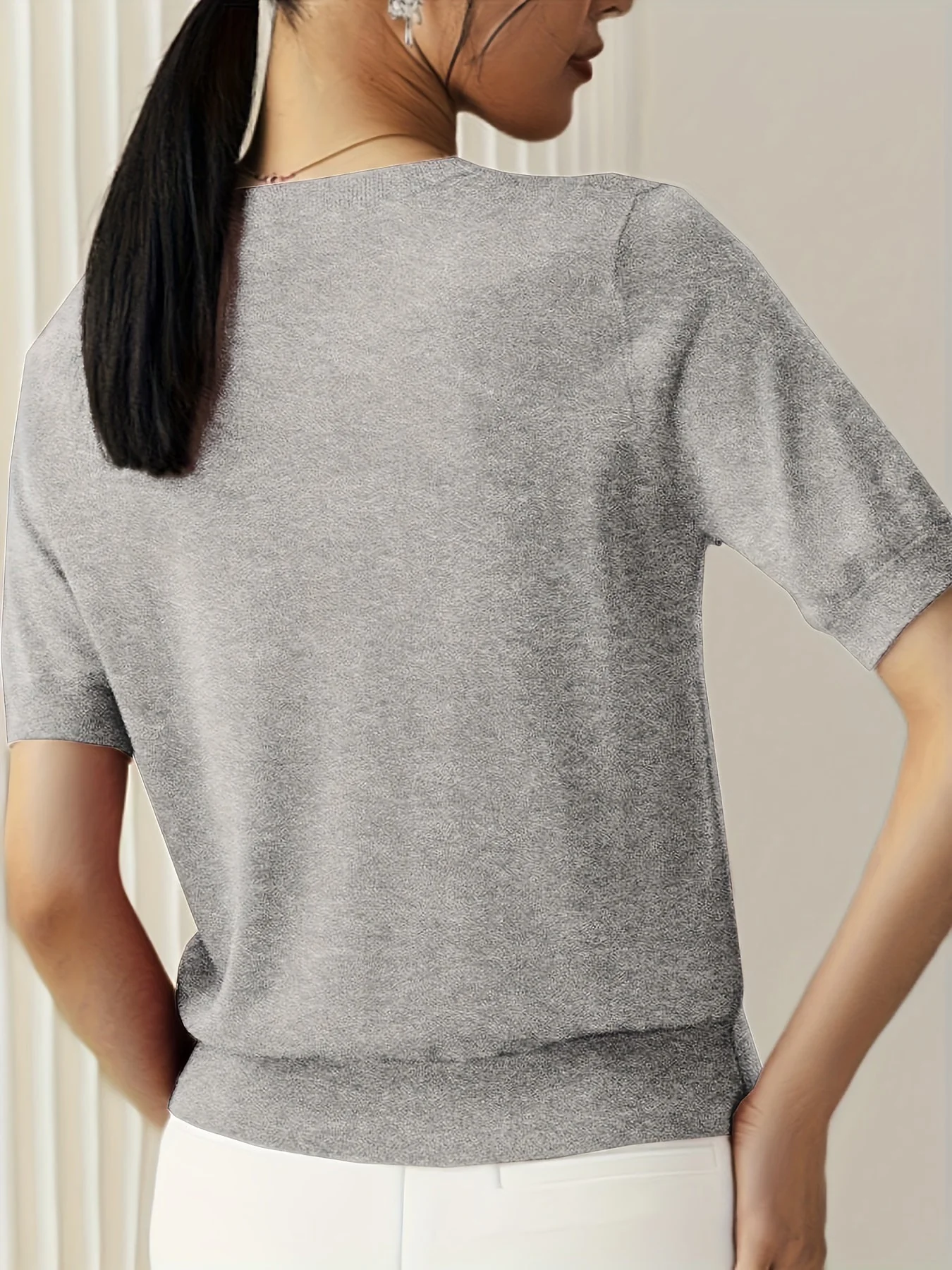 Ginny – sweter z dzianiny w stylu casual chic dla nowoczesnych kobiet – na każdą porę roku - Image 3